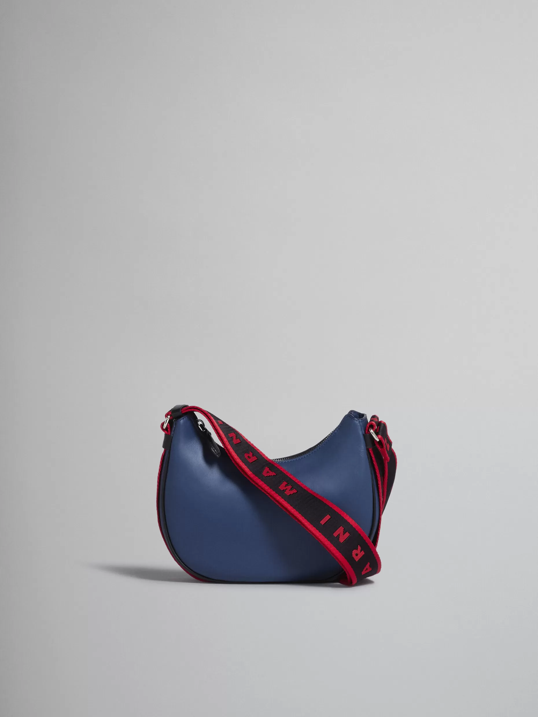 Men Marni Bey Small Bag In Blue Leather