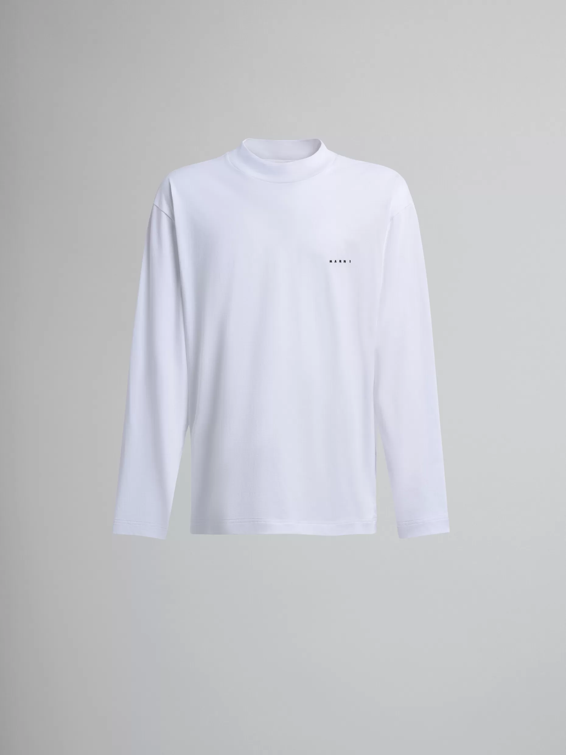 Men Marni Bio Jersey Logo Embroidery Long Sleeve T-Shirt