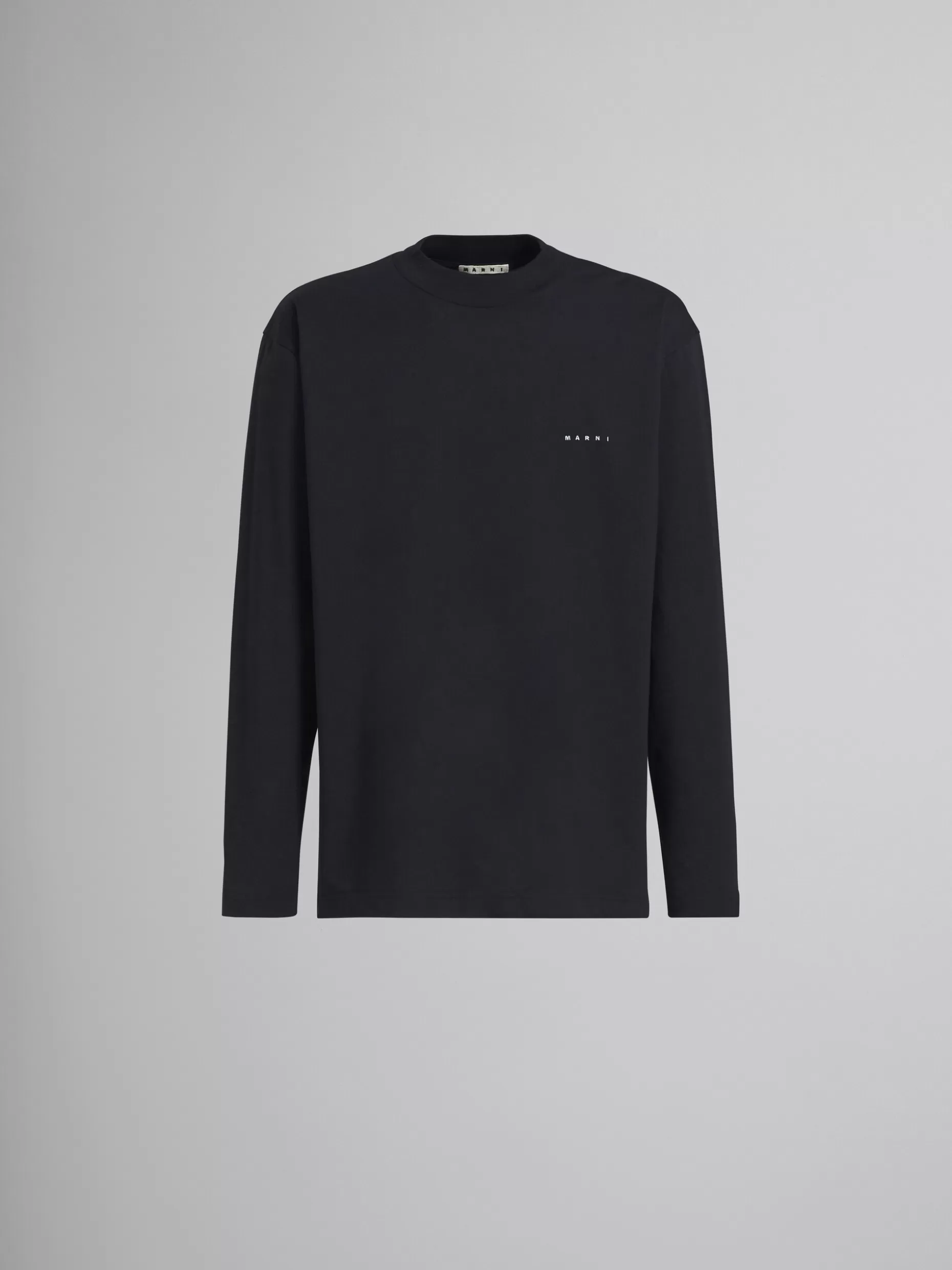 Men Marni Bio Jersey Logo Embroidery Long Sleeve T-Shirt