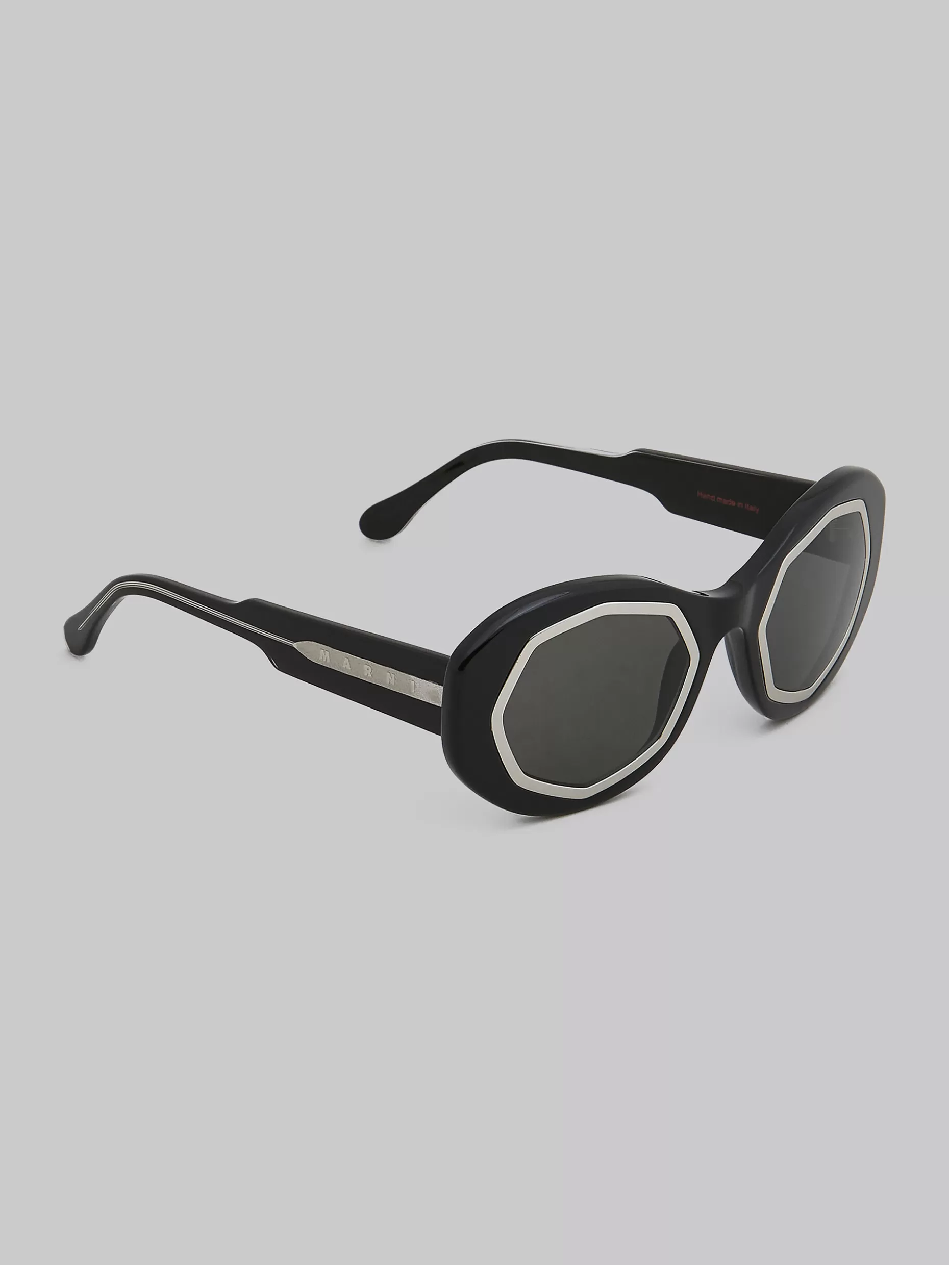 Women Marni Black Mount Brumo Acetate Sunglasses