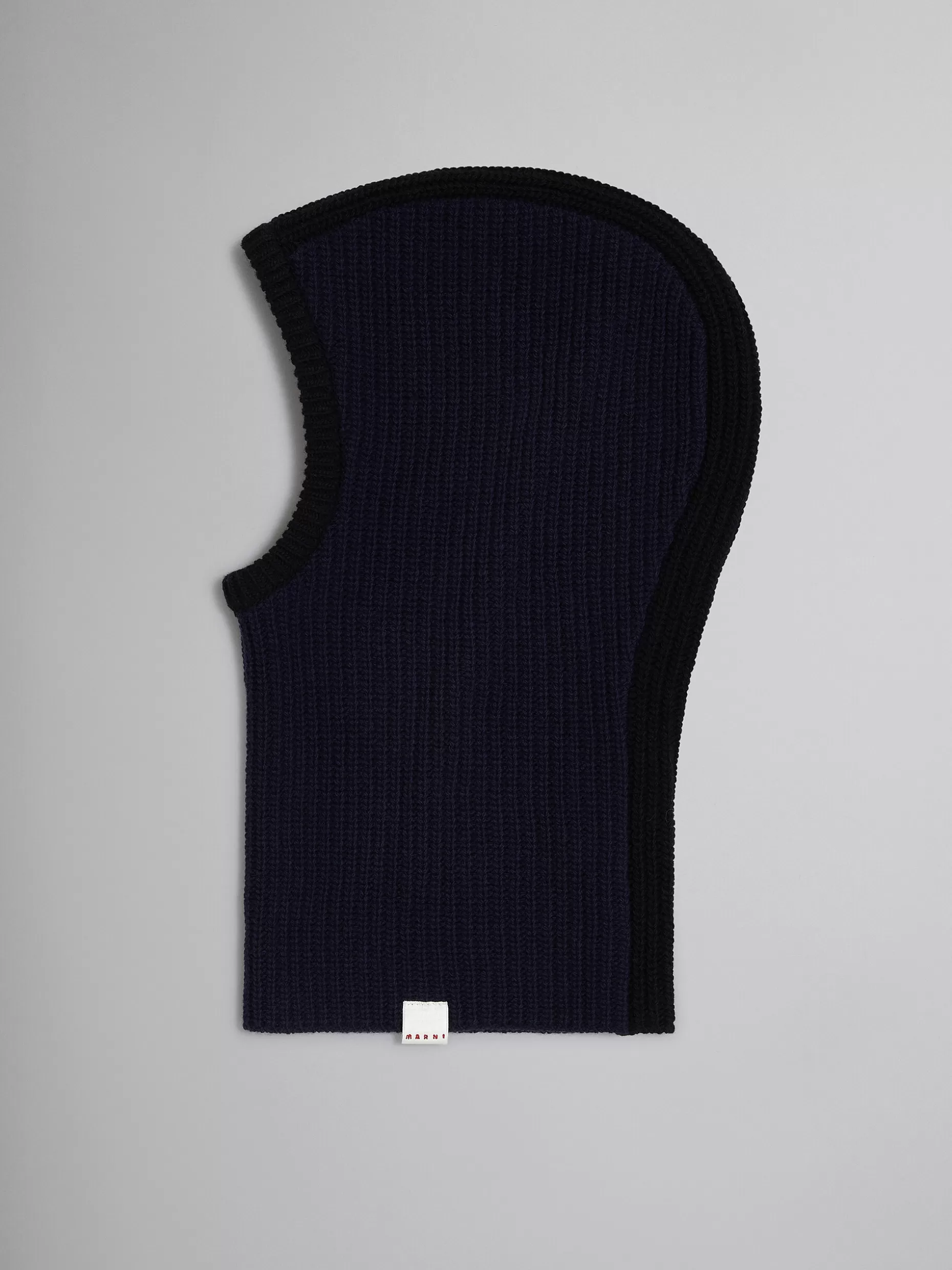 Women Marni Blue Shetland Wool Balaclava