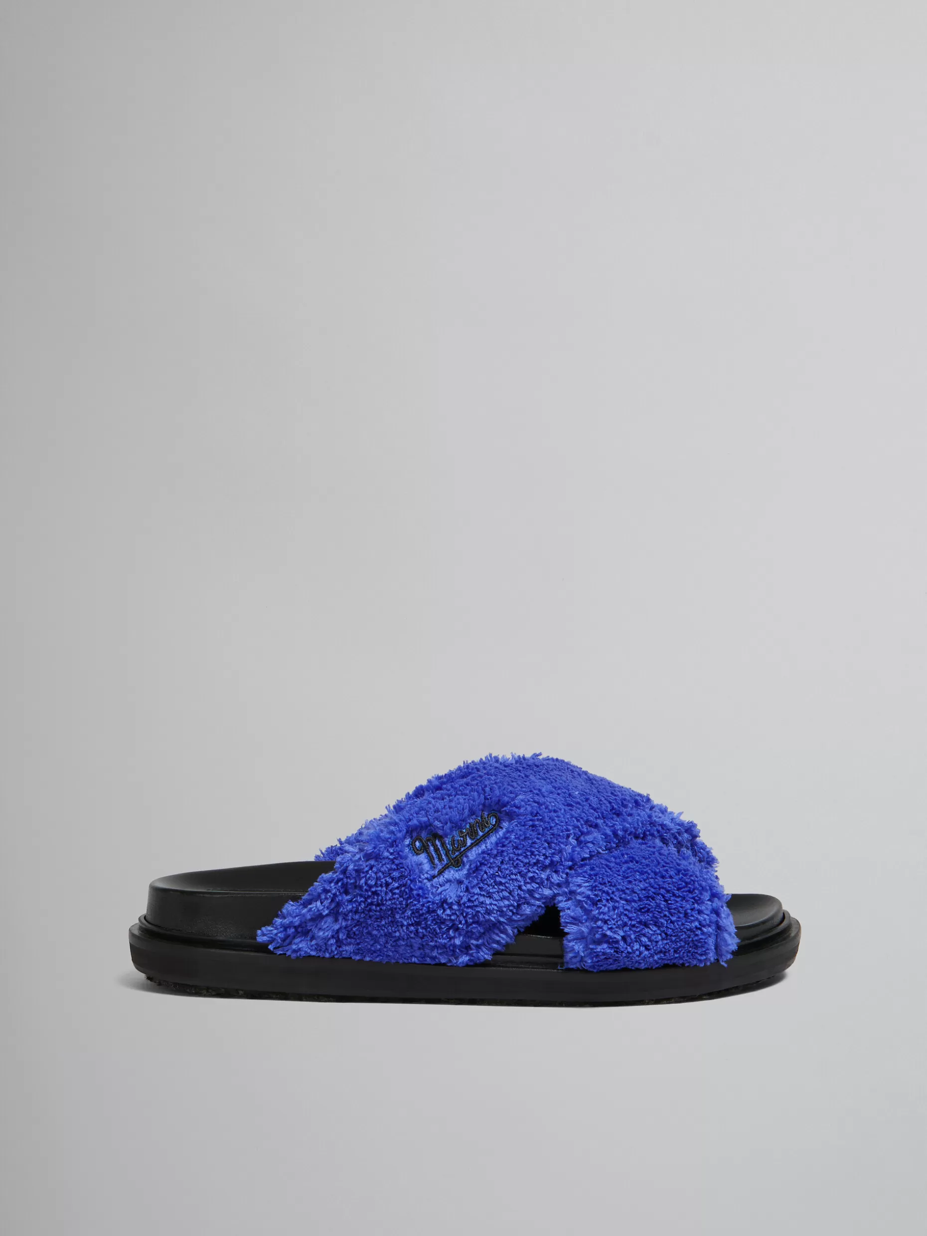 Women Marni Blue Terry Slide Sandal