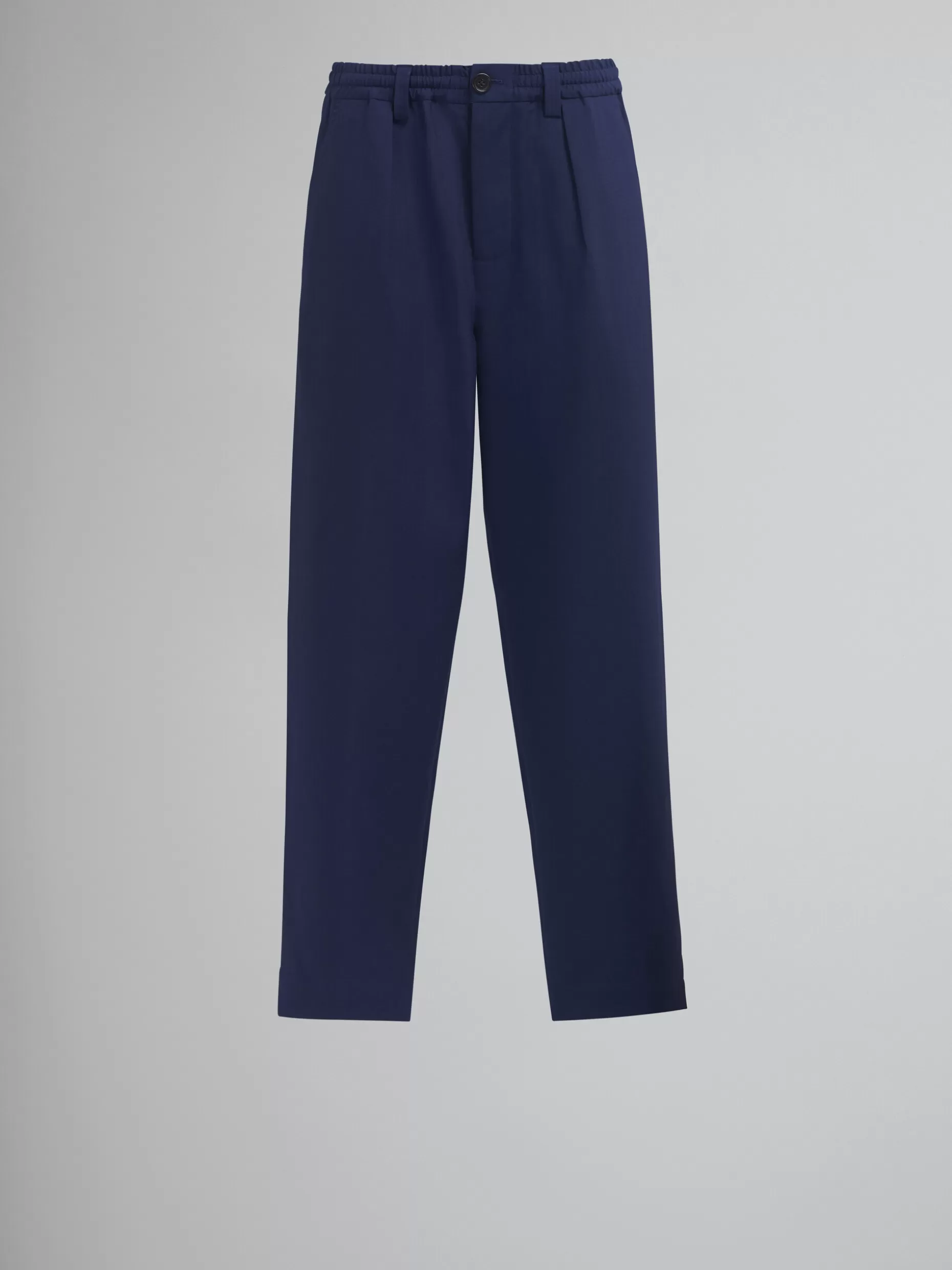 Women Marni Blue Tropical Wool Trousers