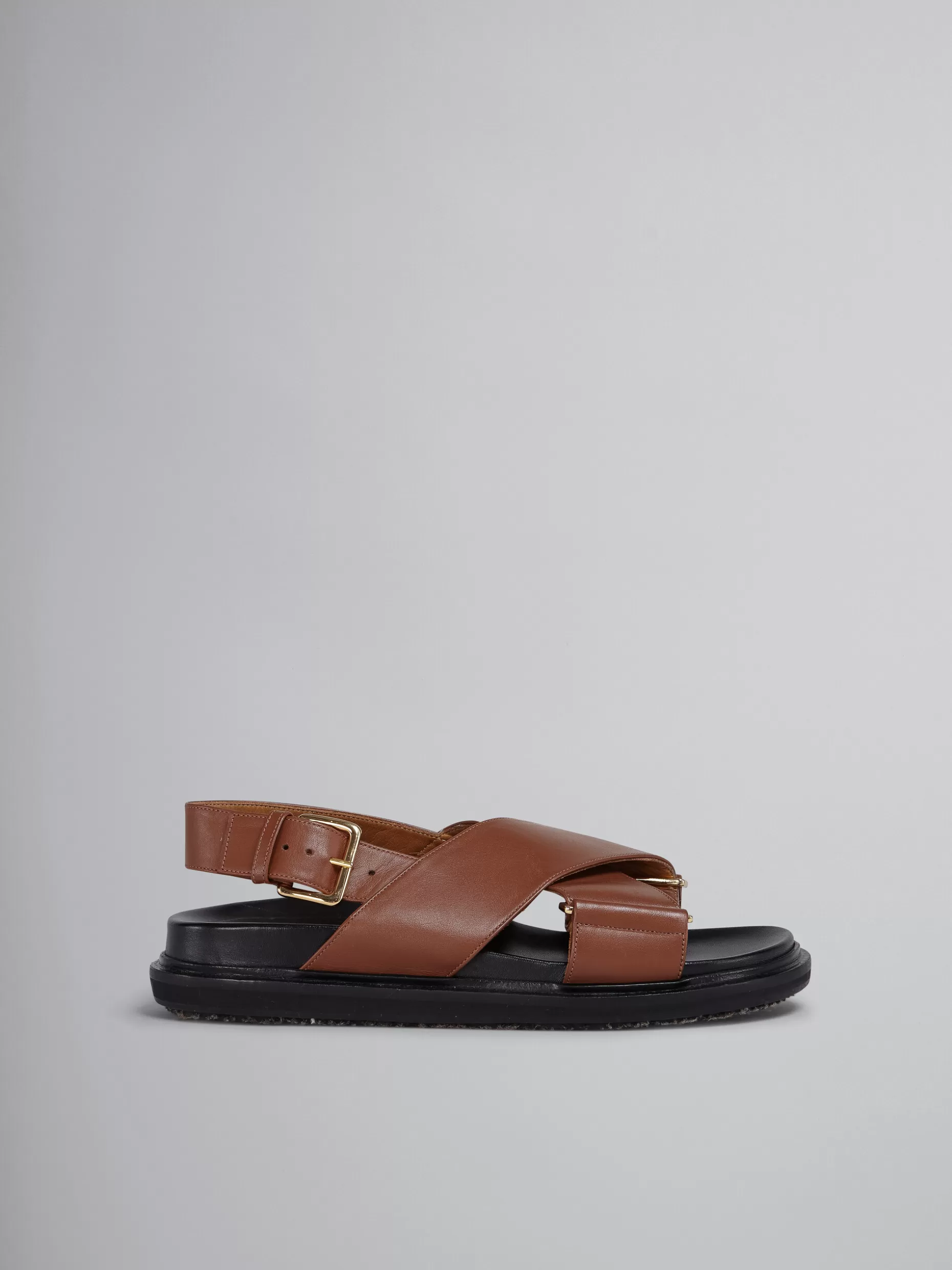 Women Marni Brown Leather Fussbett