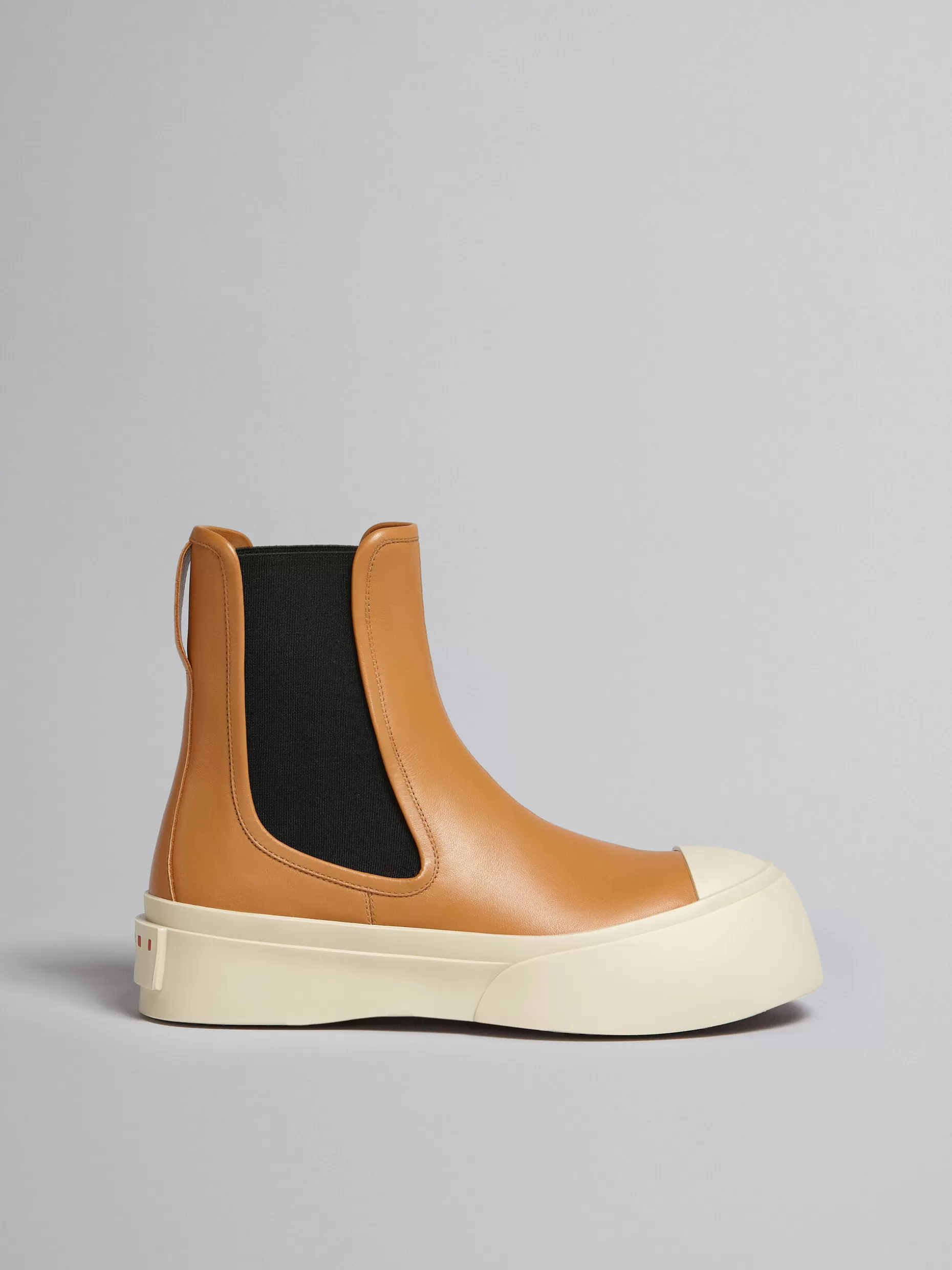 Women Marni Brown Nappa Leather Chelsea Boot