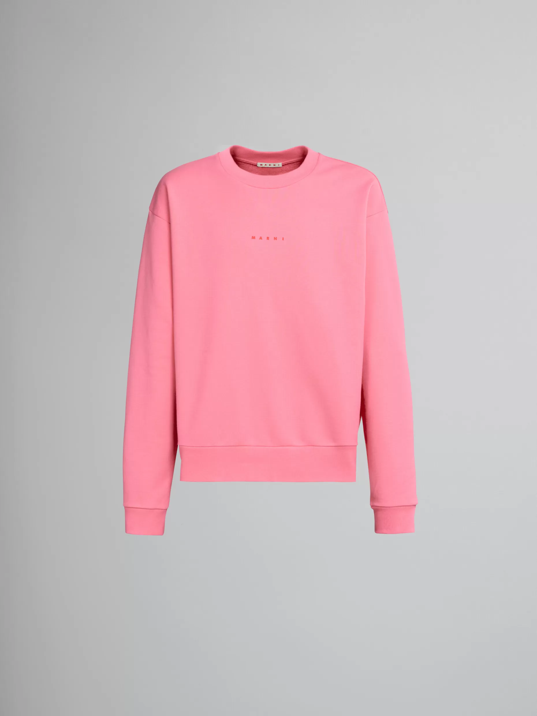 Men Marni Candy Pink Sweatshirt With Logo