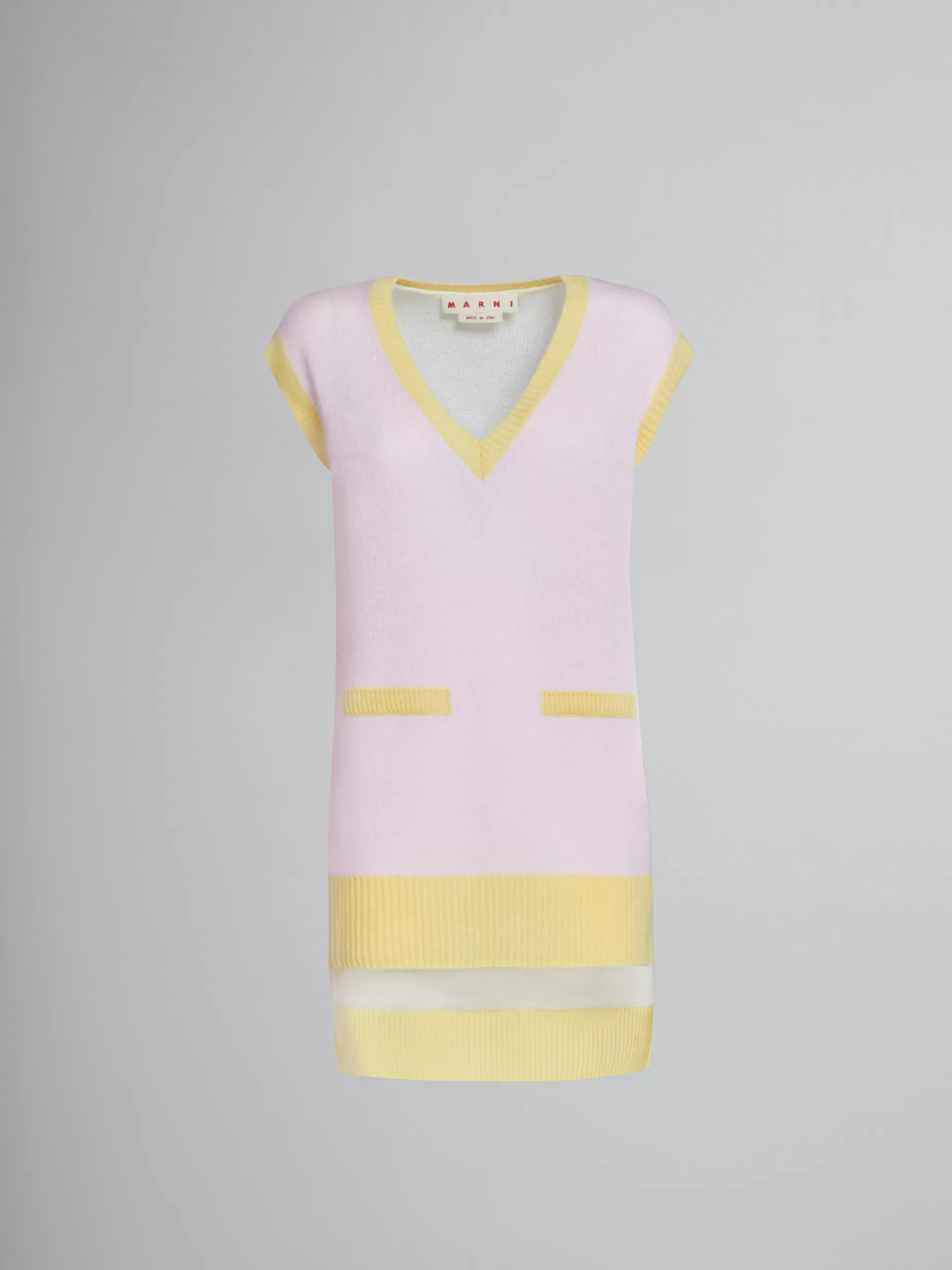 Women Marni Colour Block Cashmere Vest