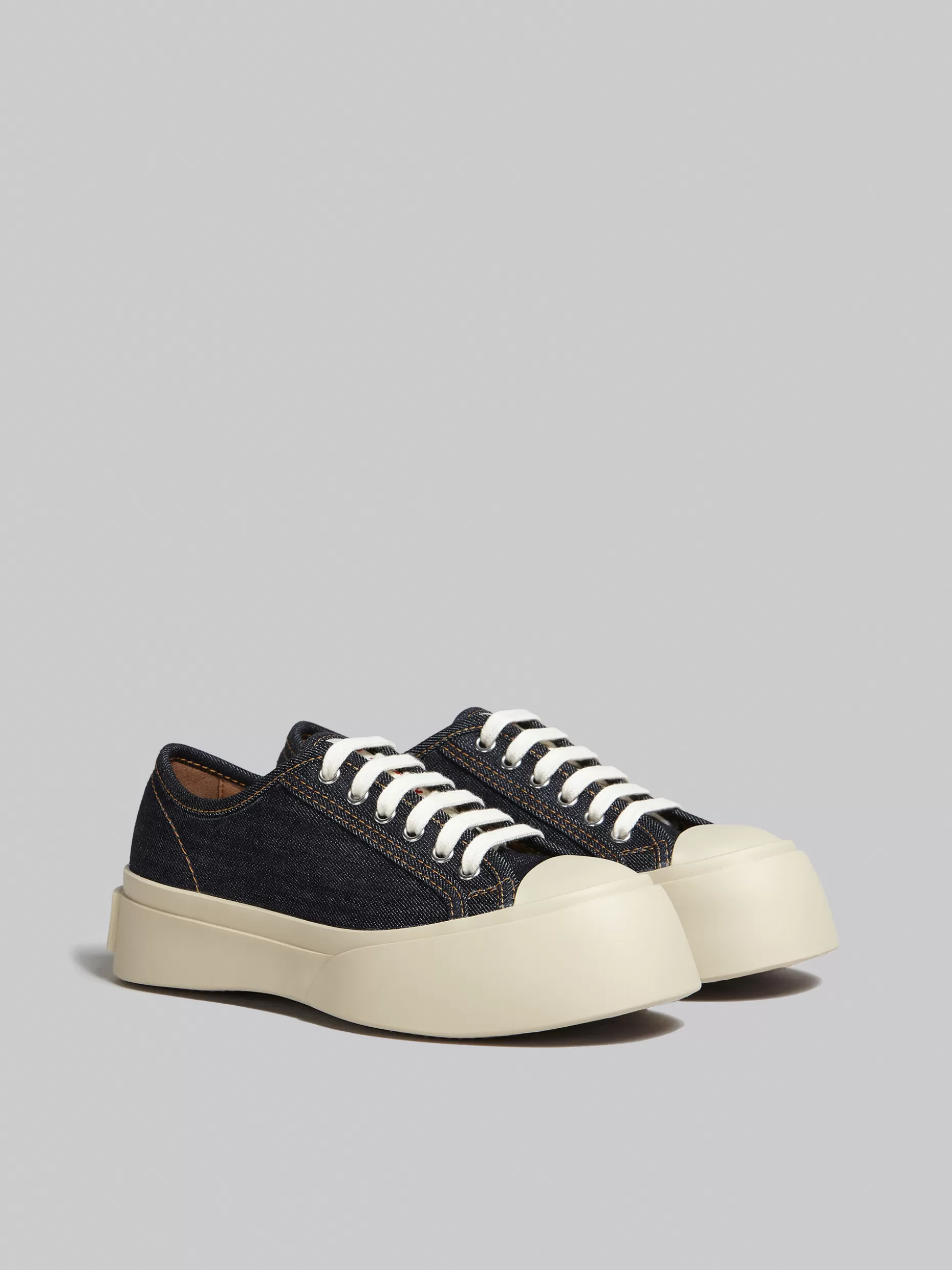 Women Marni Denim Pablo Lace-Up Sneaker