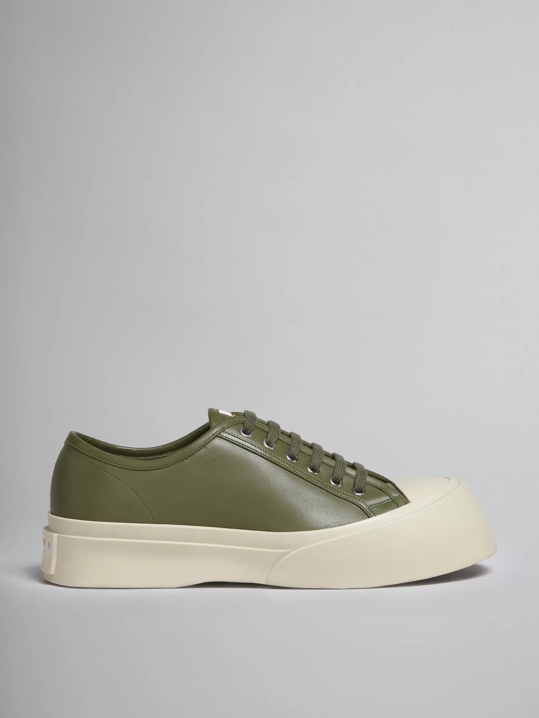 Men Marni Green Soft Calf Leather Pablo Sneaker