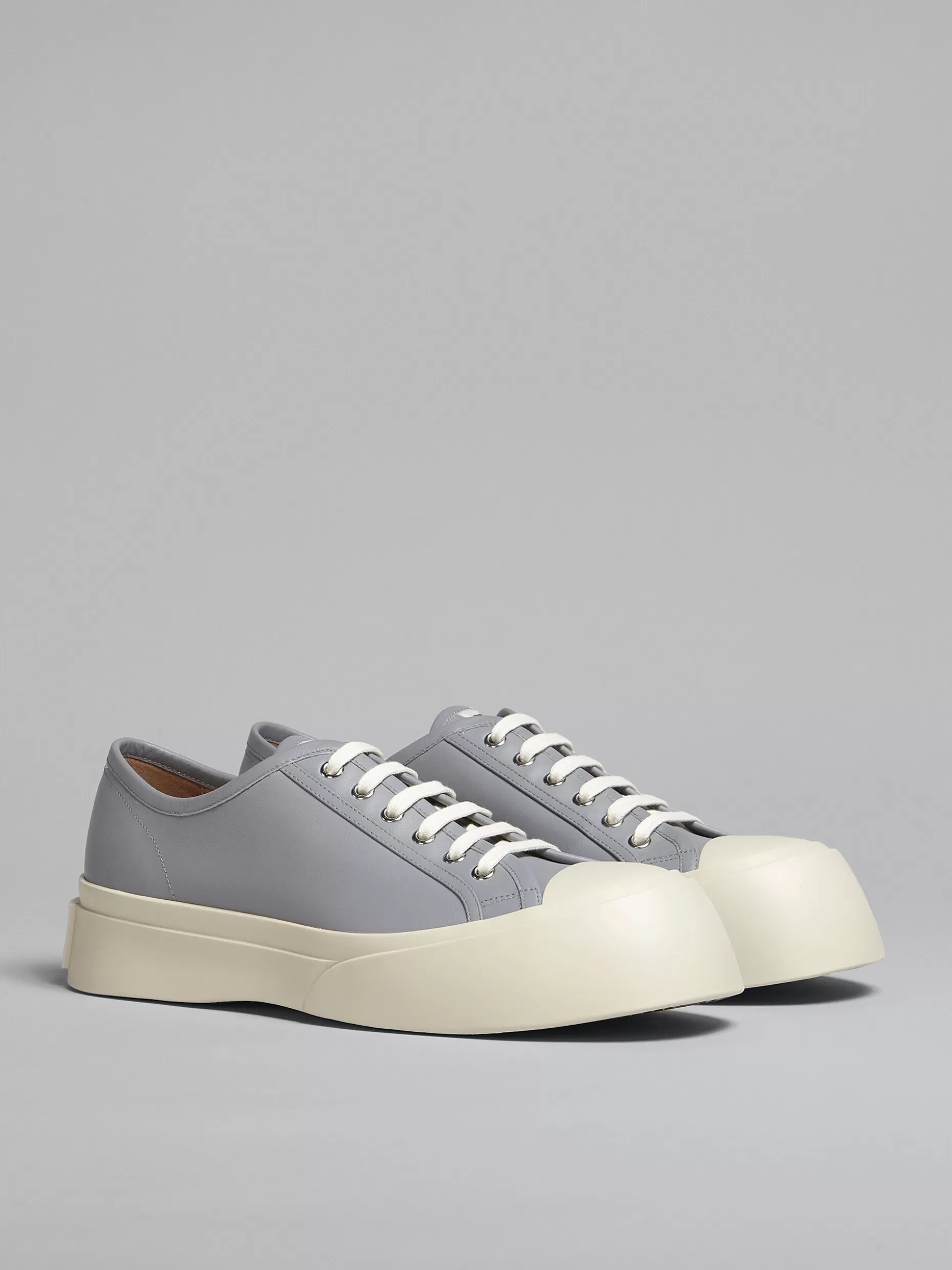 Men Marni Grey Nappa Leather Pablo Sneaker