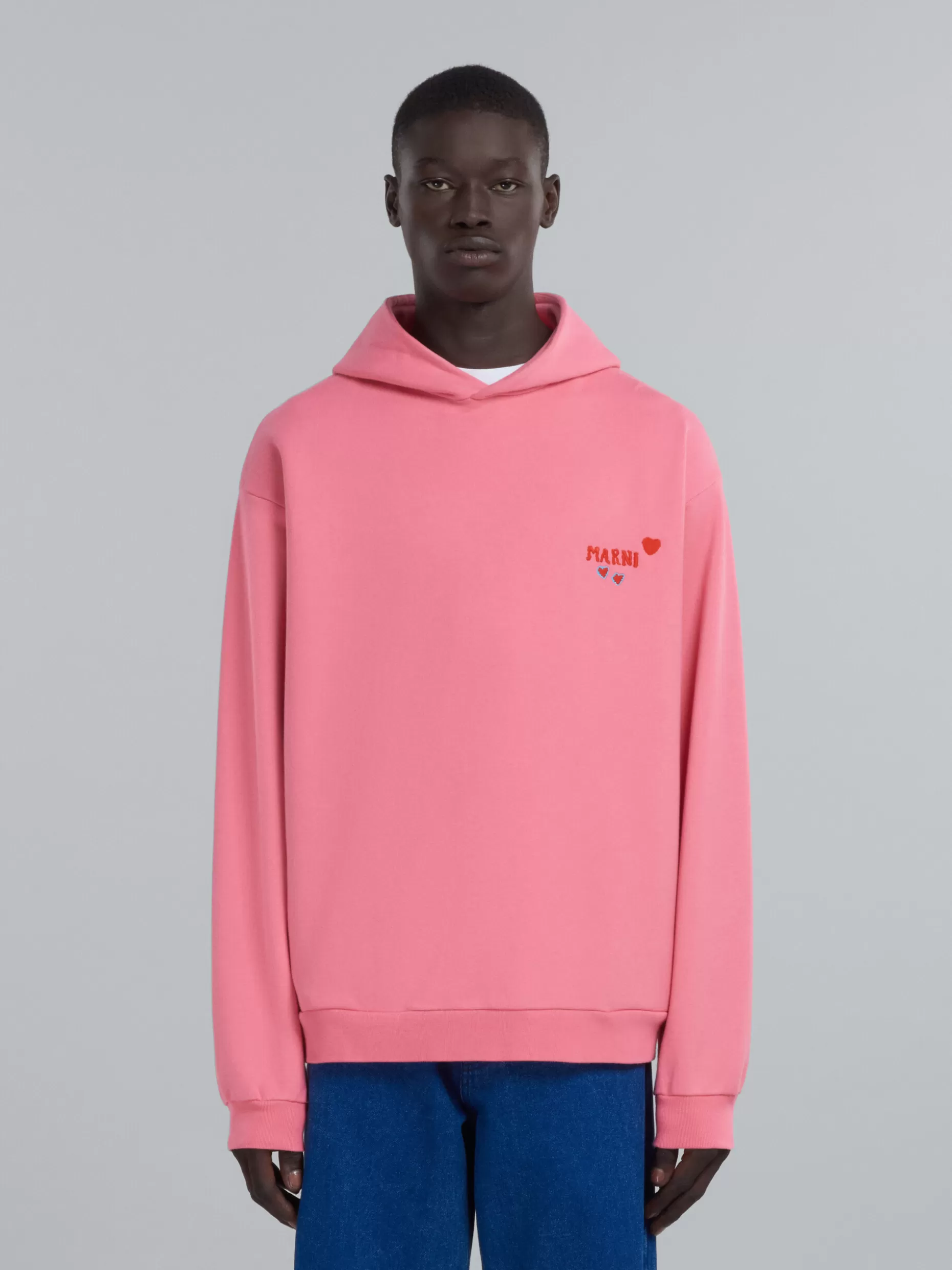 Men Marni Hoodie With Rabbit Graphics