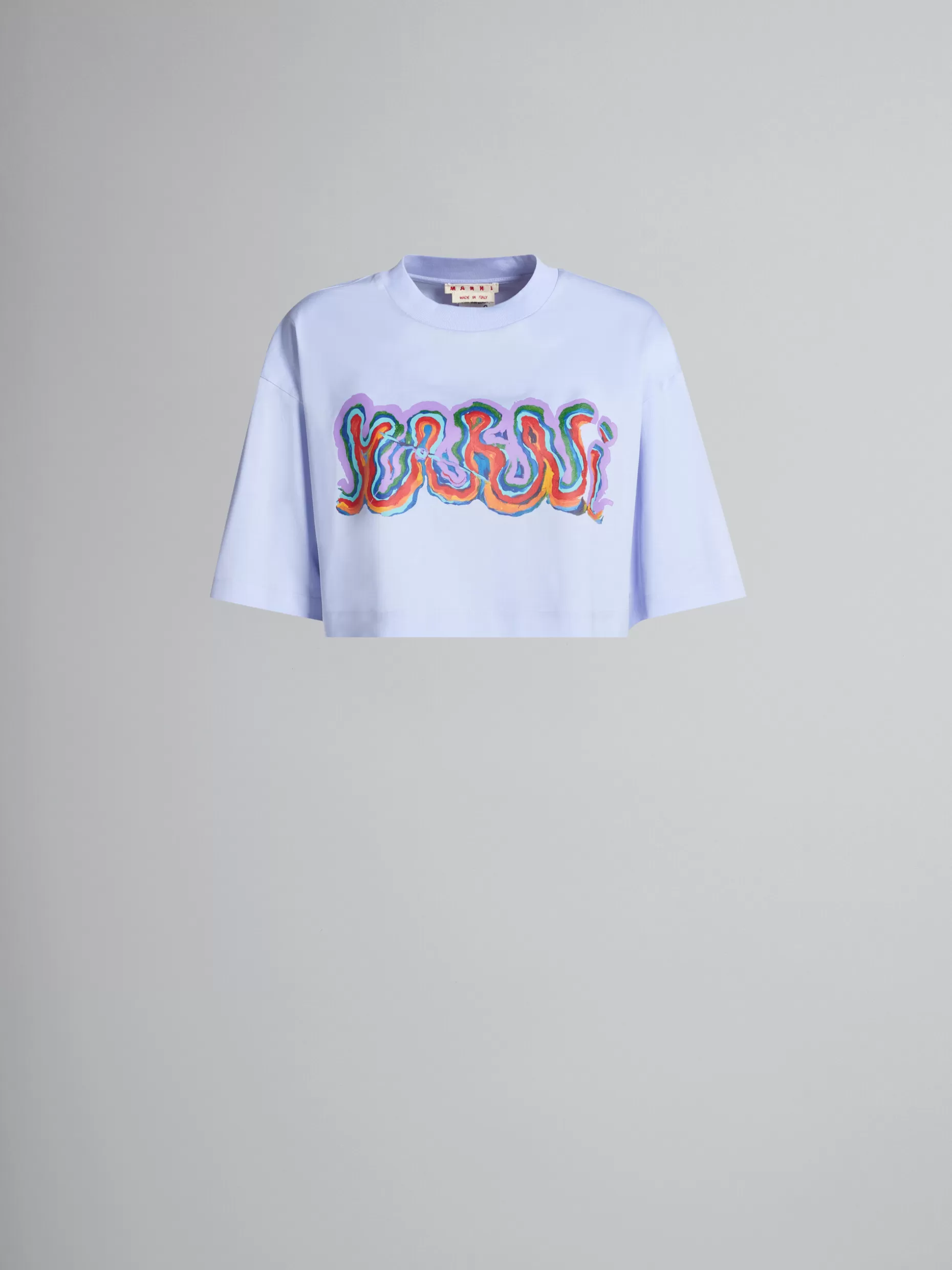 Women Marni Jersey T-Shirt With Rainbow Print