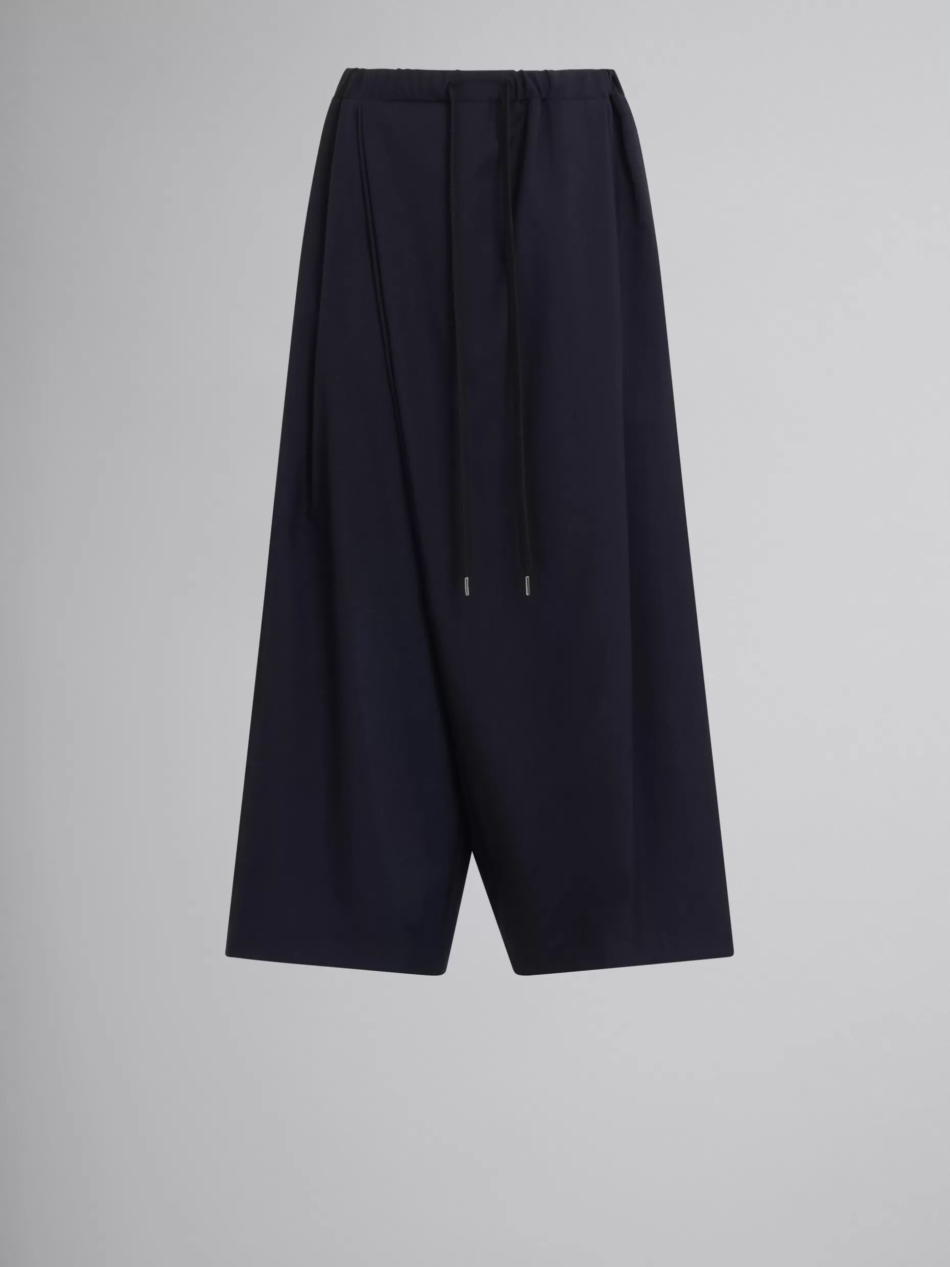 Women Marni Karate Pants In Blue Tropical Wool