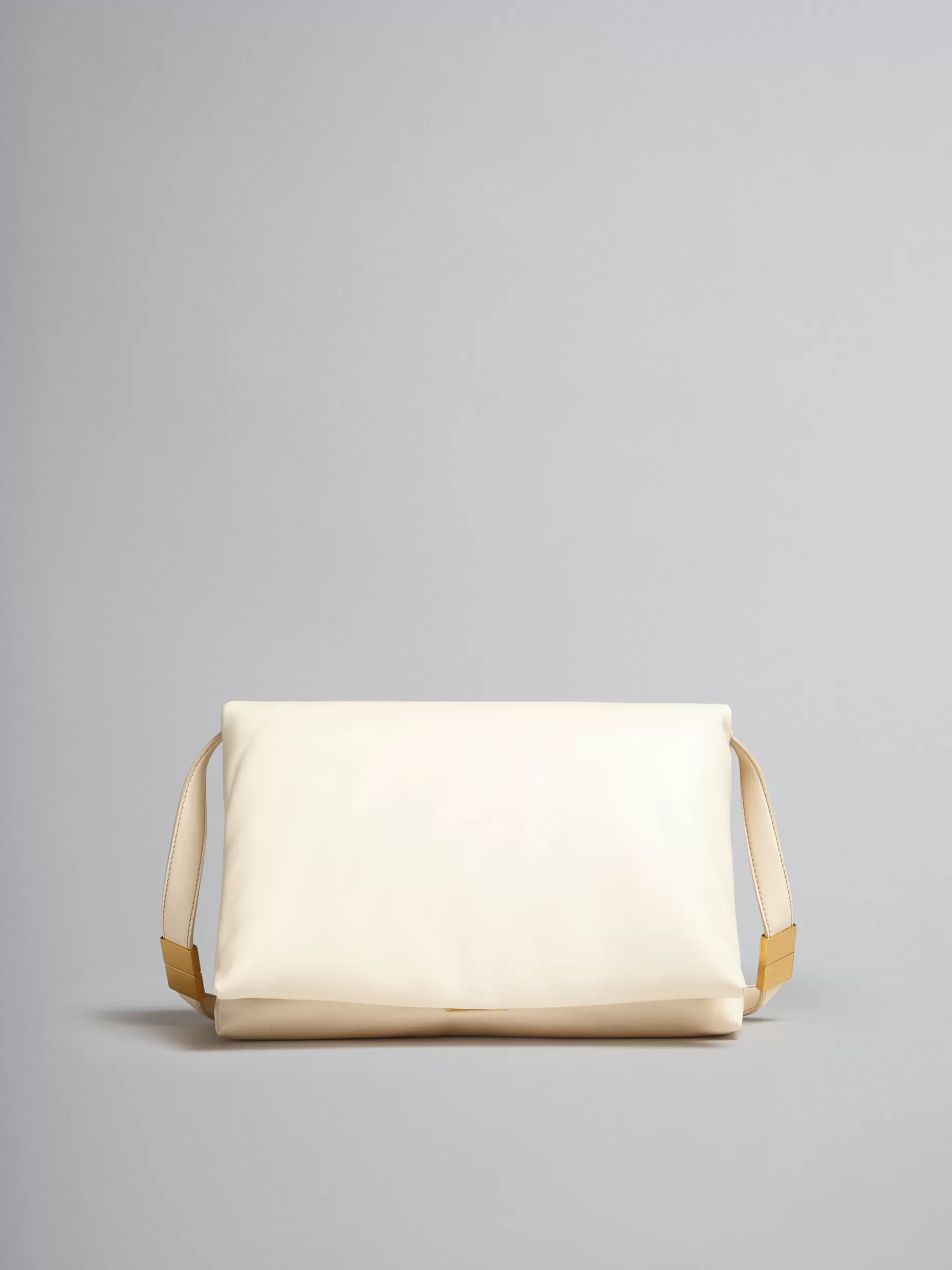 Women Marni Large White Calsfkin Prisma Bag