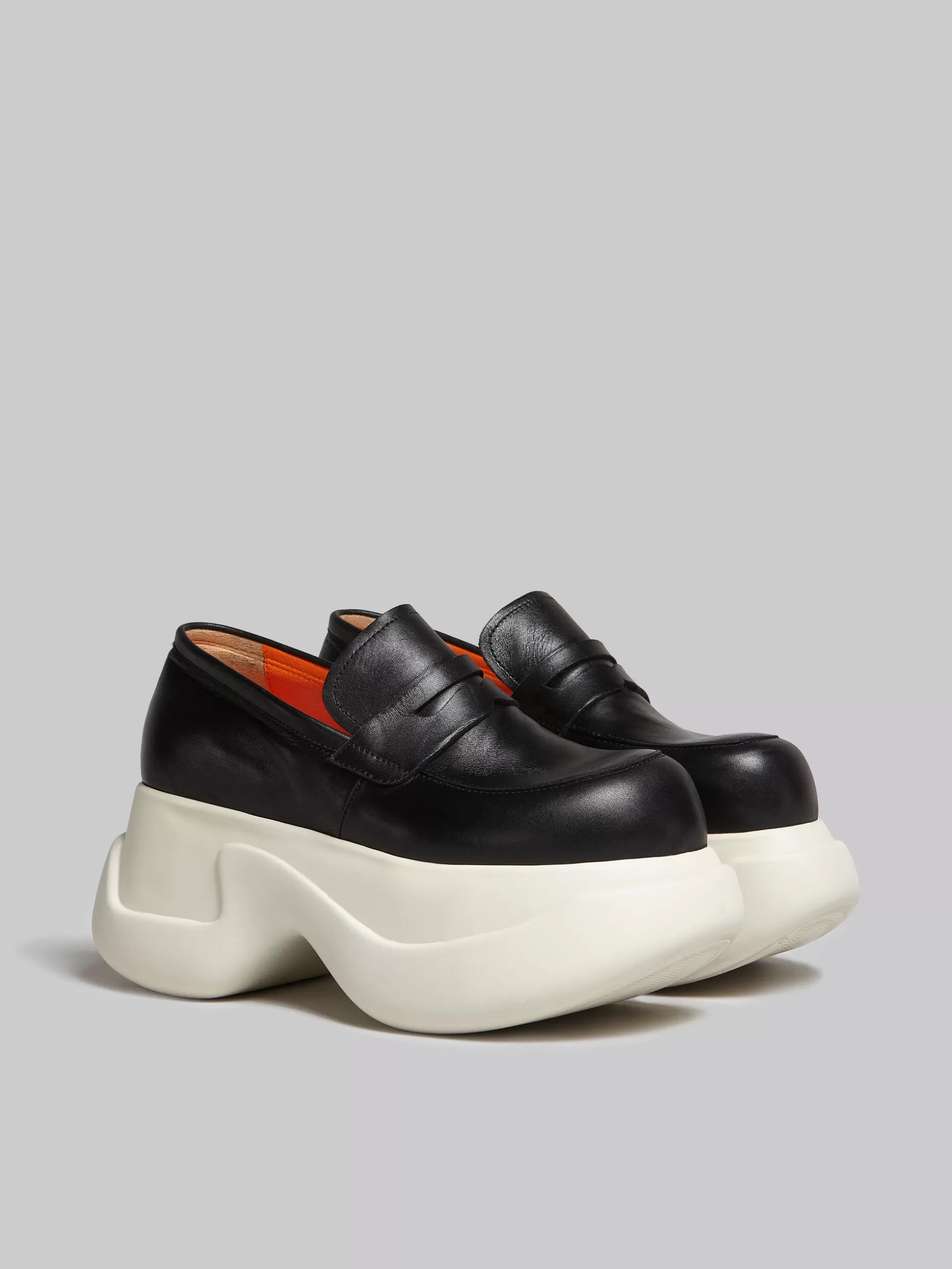 Women Marni Leather Aras 23 Chunky Mocassin