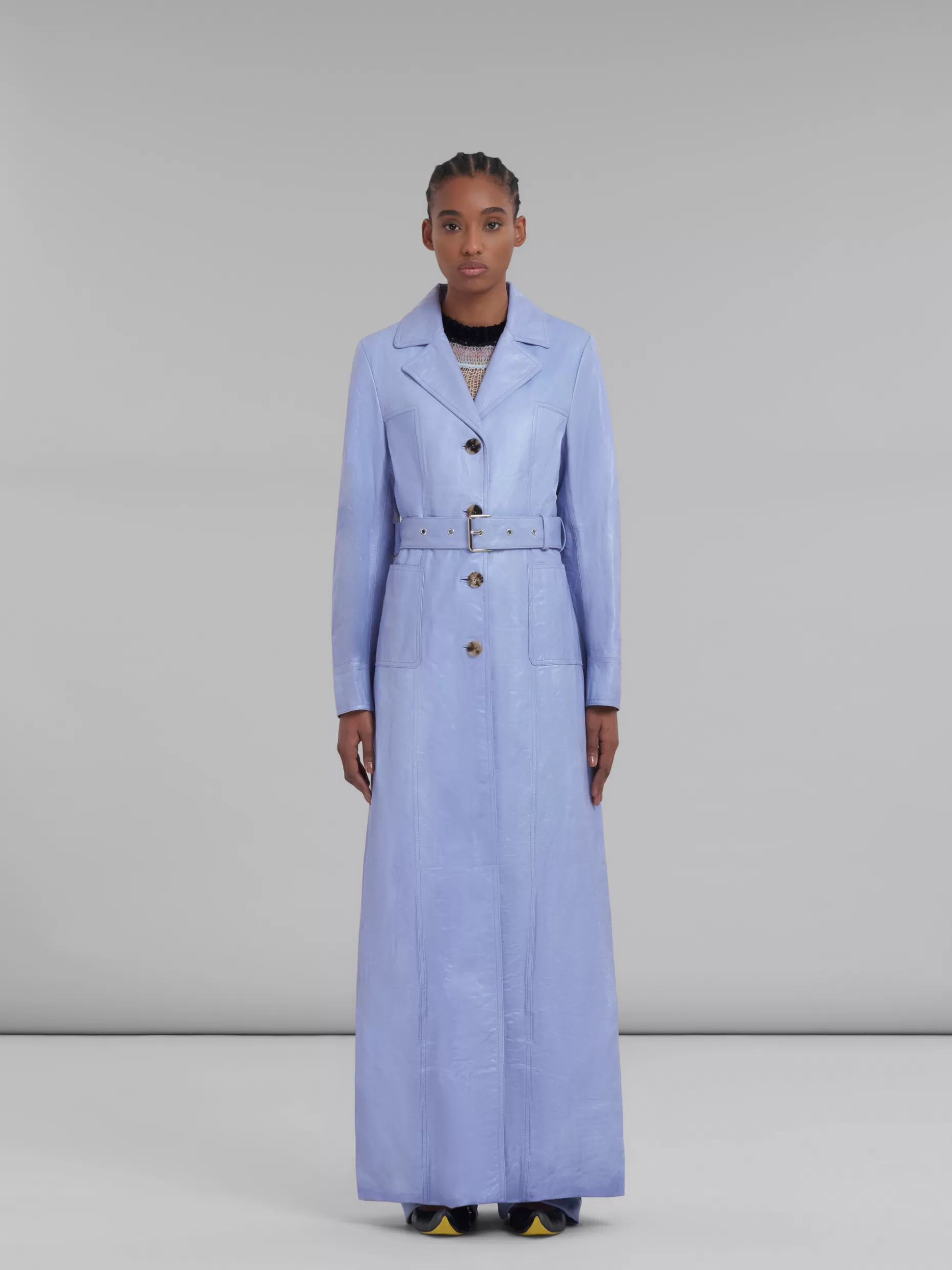 Women Marni Leather Maxi Coat