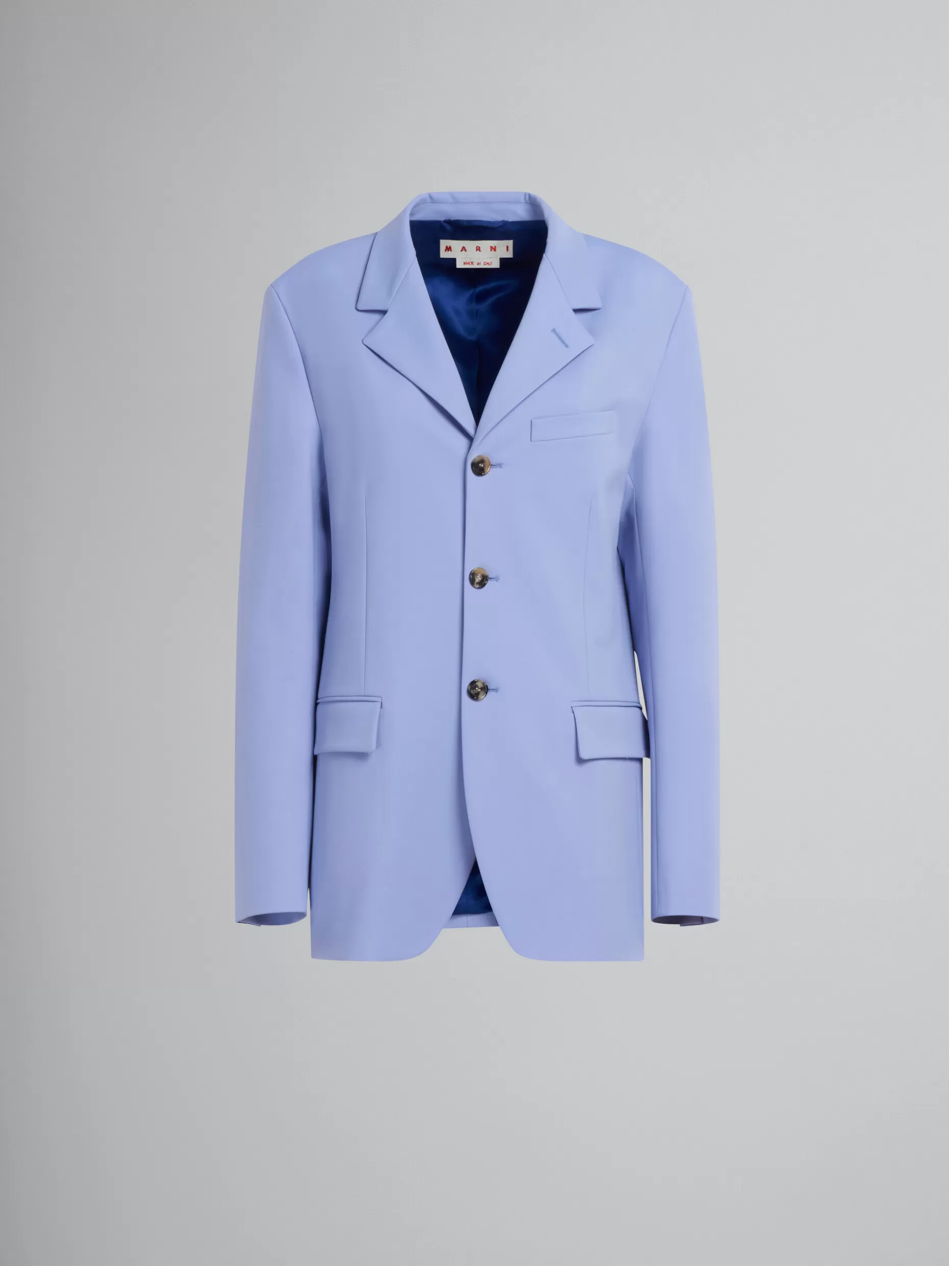 Women Marni Lilac Single-Breasted Jersey Blazer