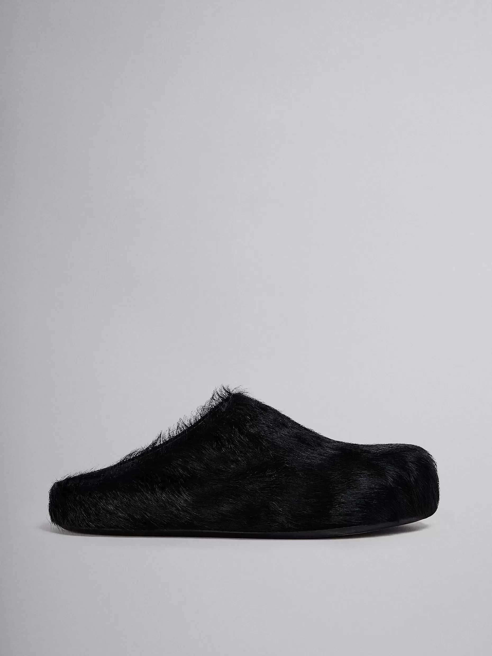 Men Marni Long Haircalfskin Fussbett Sabot