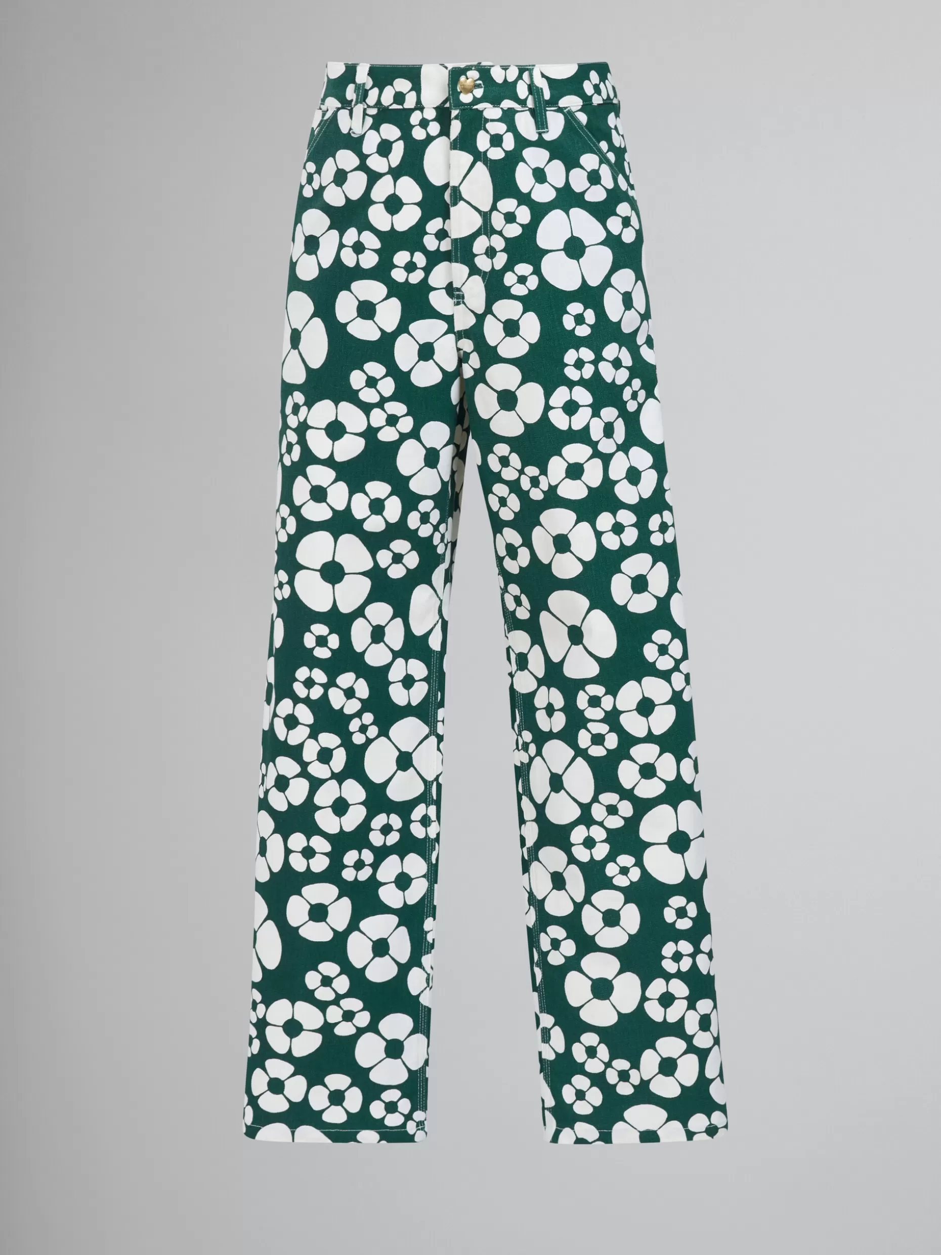 Men Marni X Carhartt Wip - Green Floral Trousers