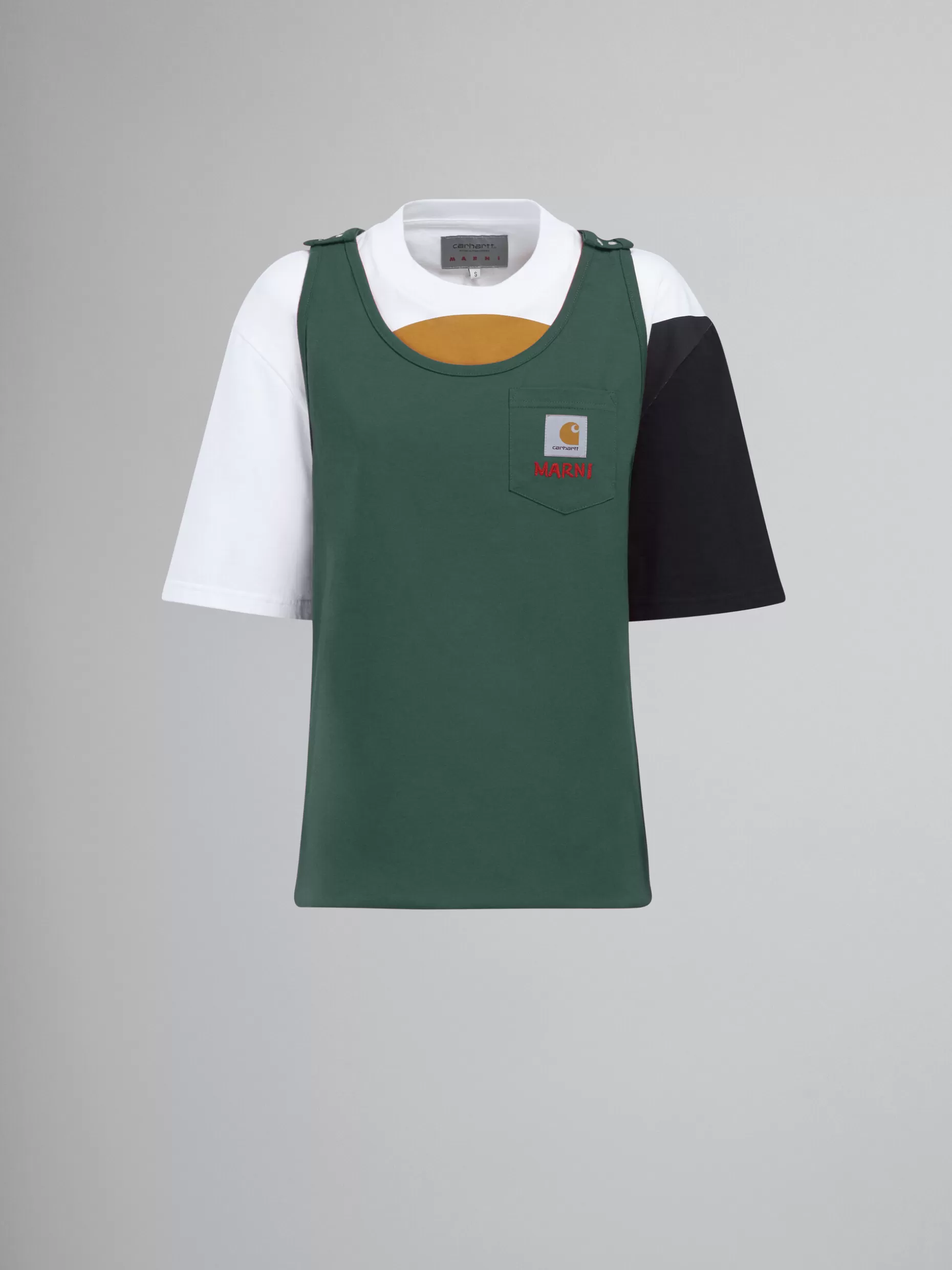 Women Marni X Carhartt Wip - Green Logo T-Shirt