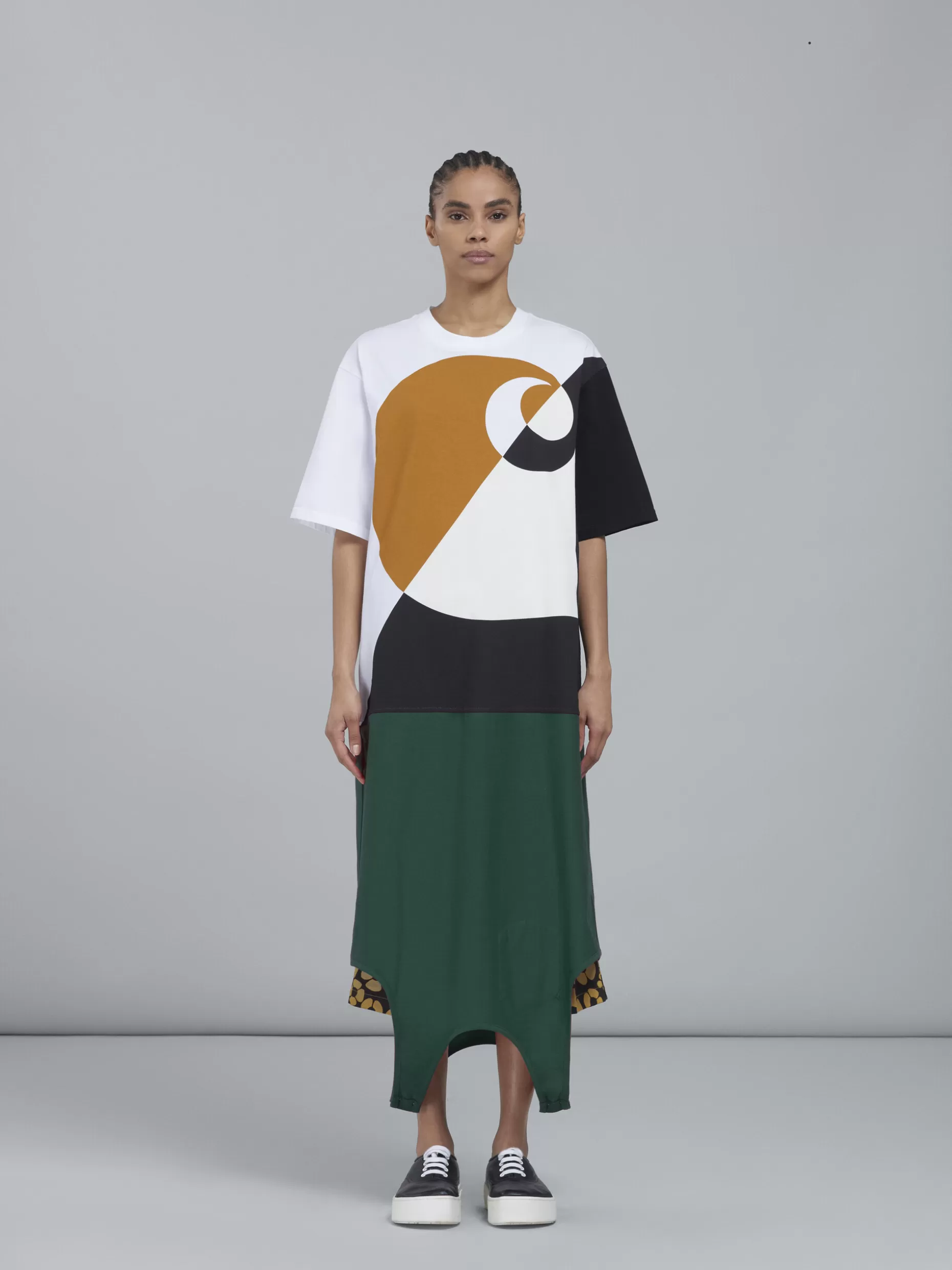 Women Marni X Carhartt Wip - Green Logo T-Shirt