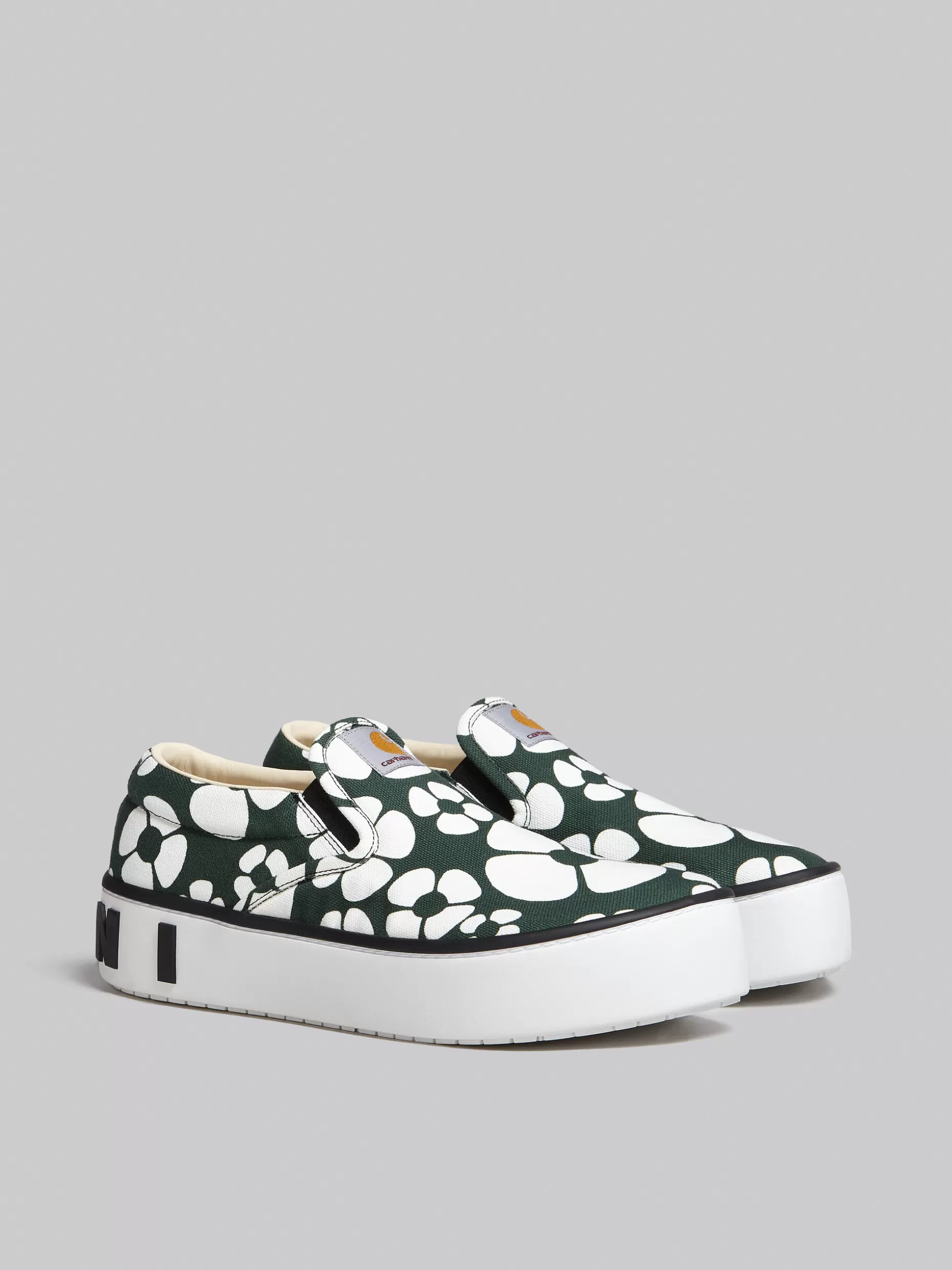 Men Marni X Carhartt Wip - Green Slip-On Sneakers