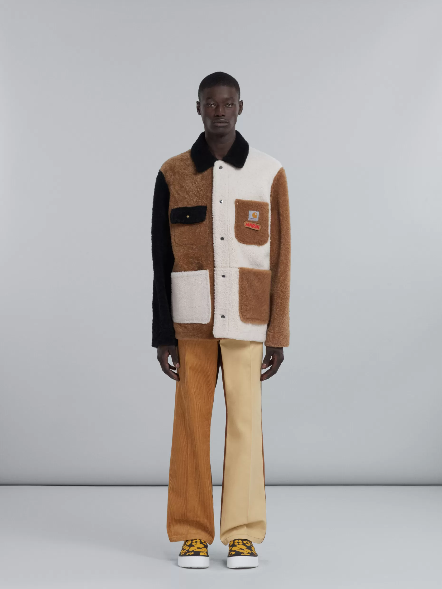 Men Marni X Carhartt Wip - Shearling Reversible Jacket