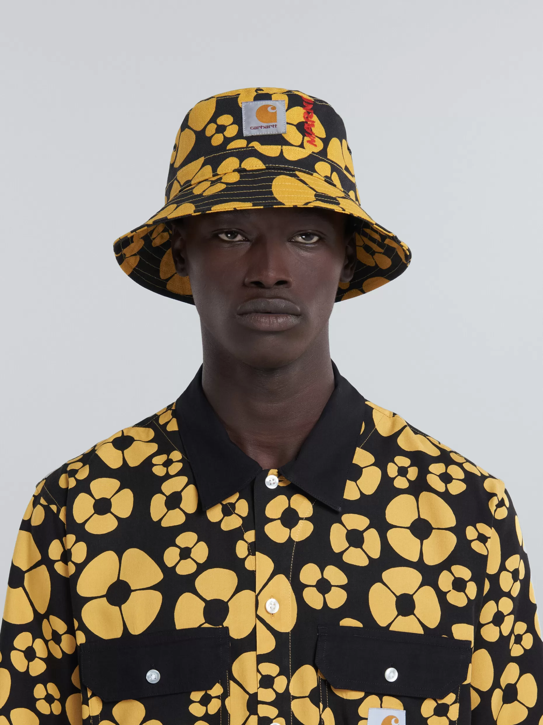 Men Marni X Carhartt Wip - Yellow Bucket Hat