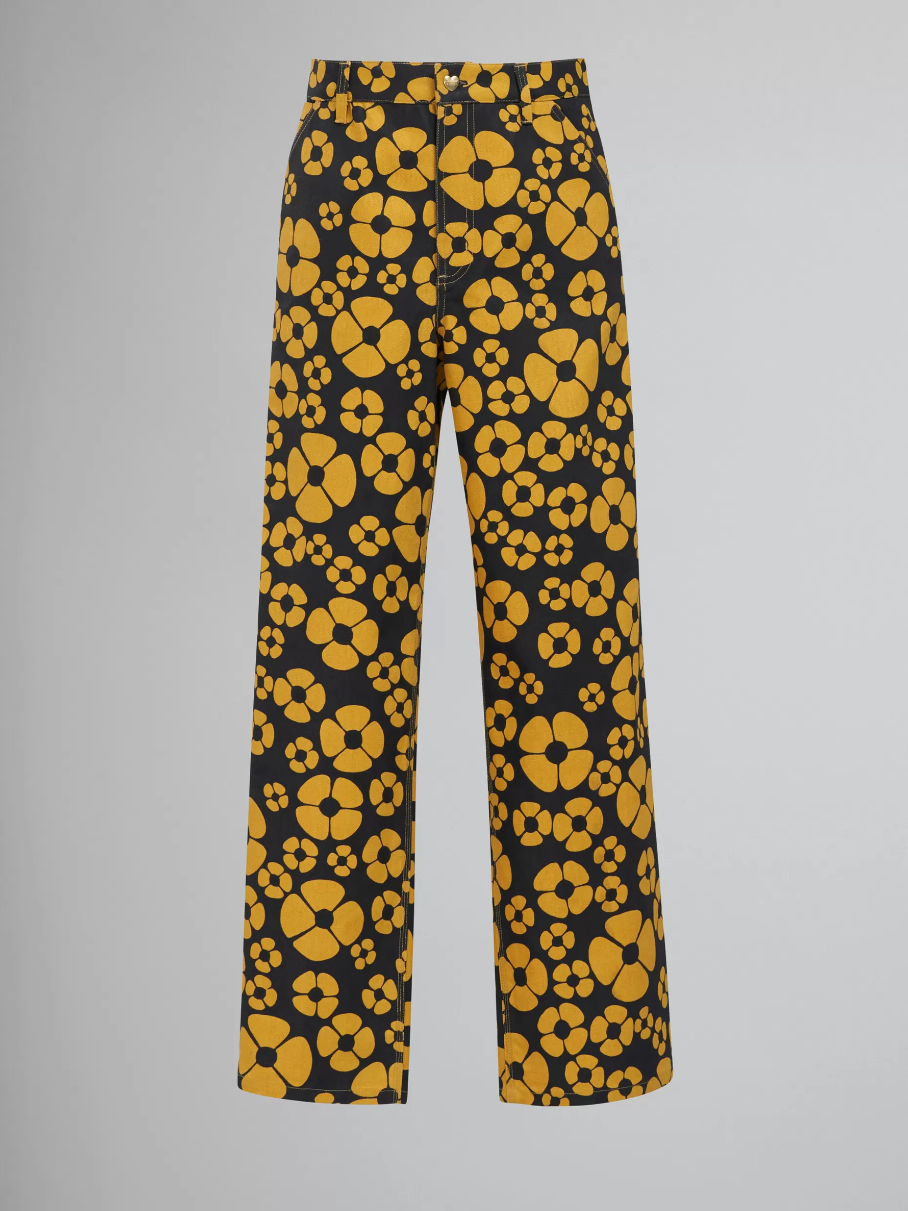 Men Marni X Carhartt Wip - Yellow Floral Trousers