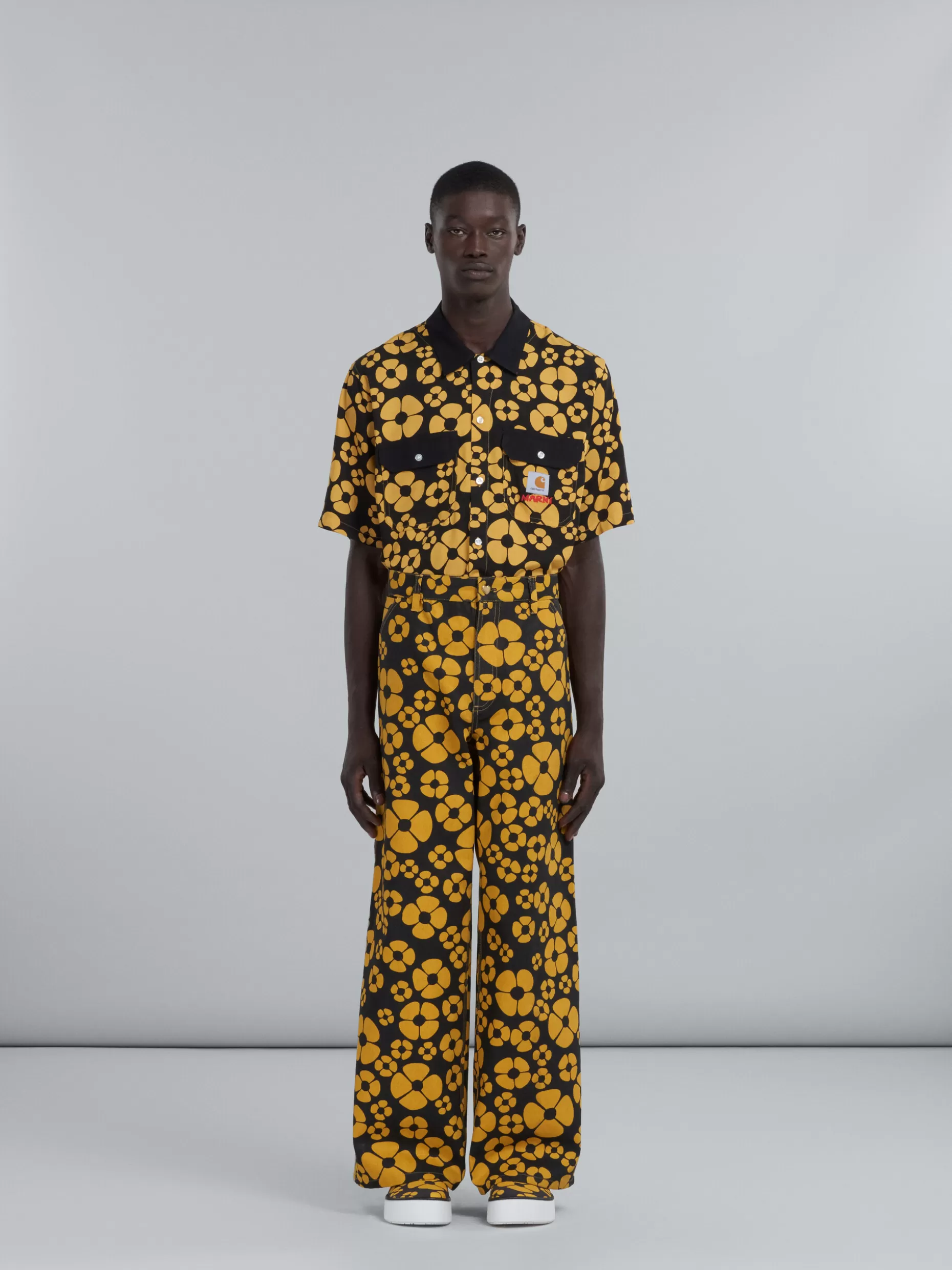 Men Marni X Carhartt Wip - Yellow Floral Trousers