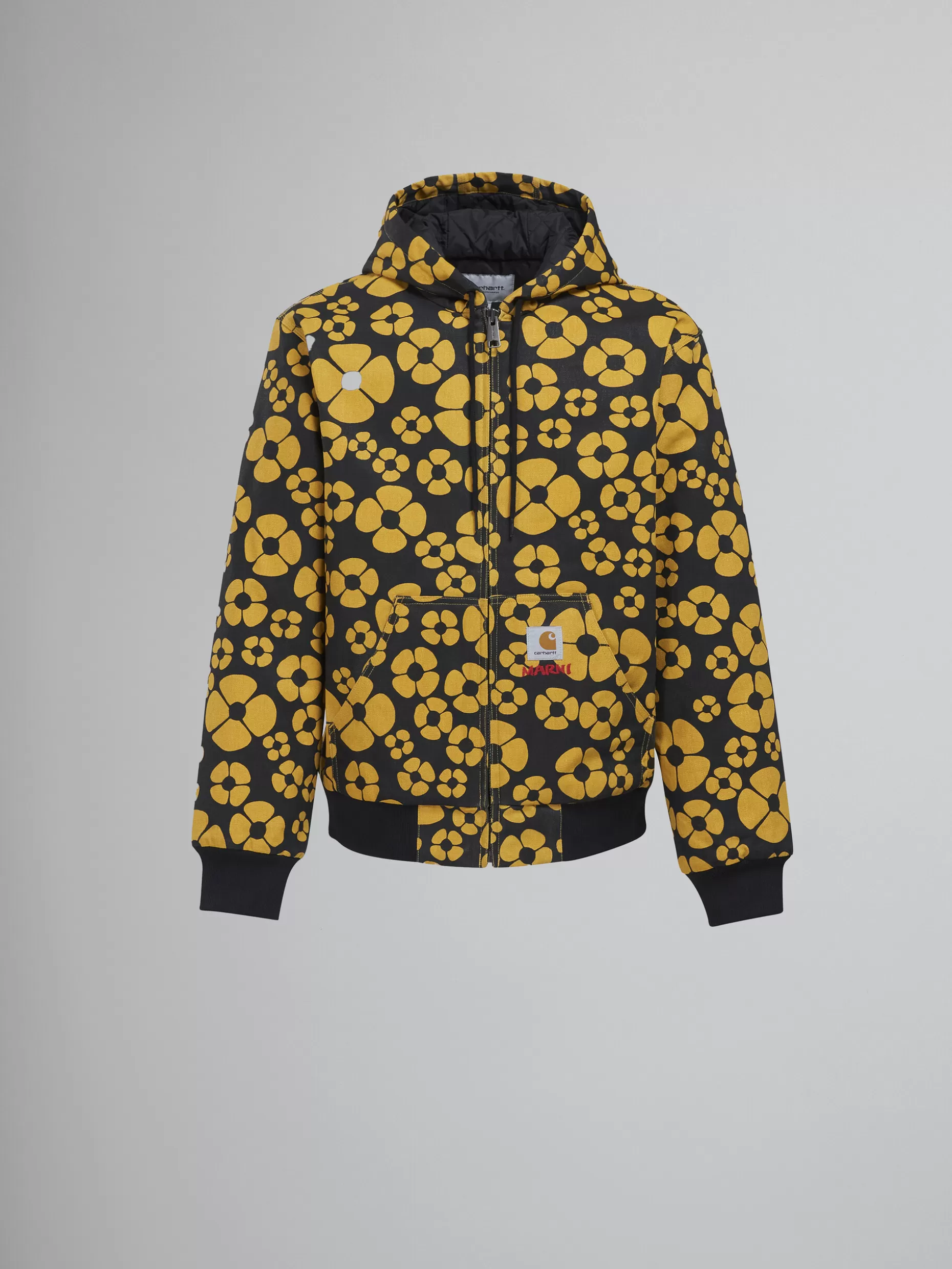 Men Marni X Carhartt Wip - Yellow Long-Sleeved Floral Jacket