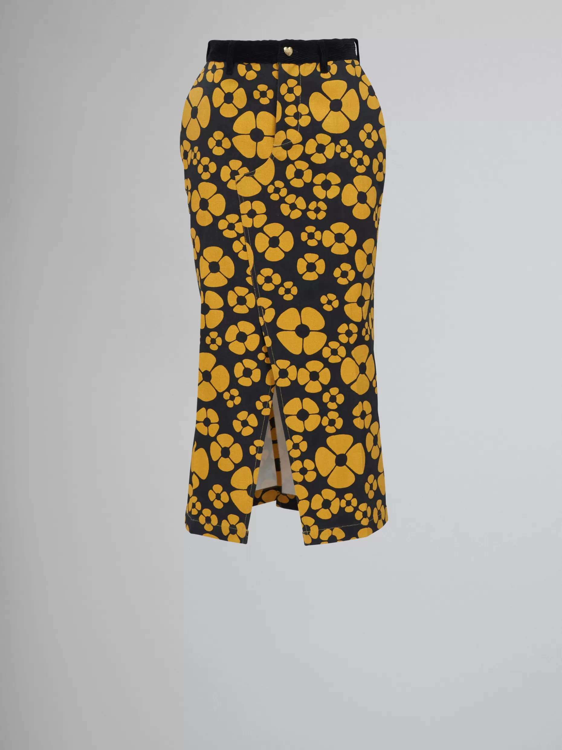 Women Marni X Carhartt Wip - Yellow Midi Skirt