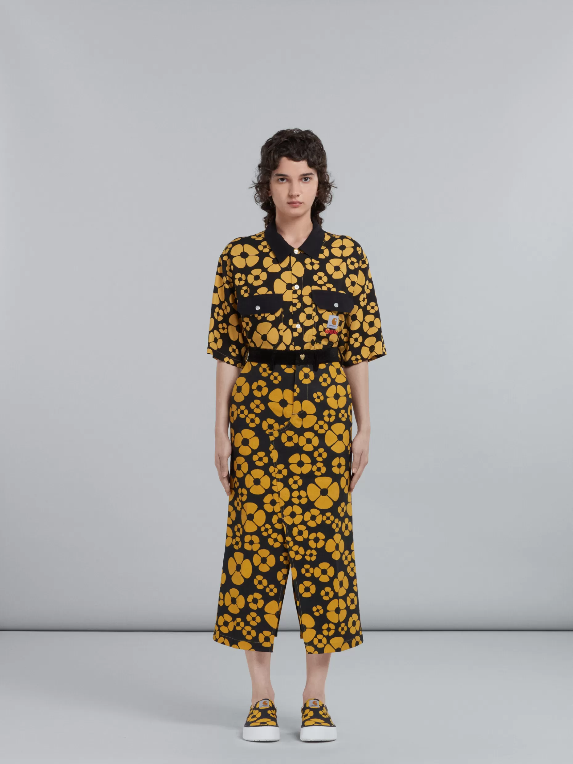 Women Marni X Carhartt Wip - Yellow Midi Skirt