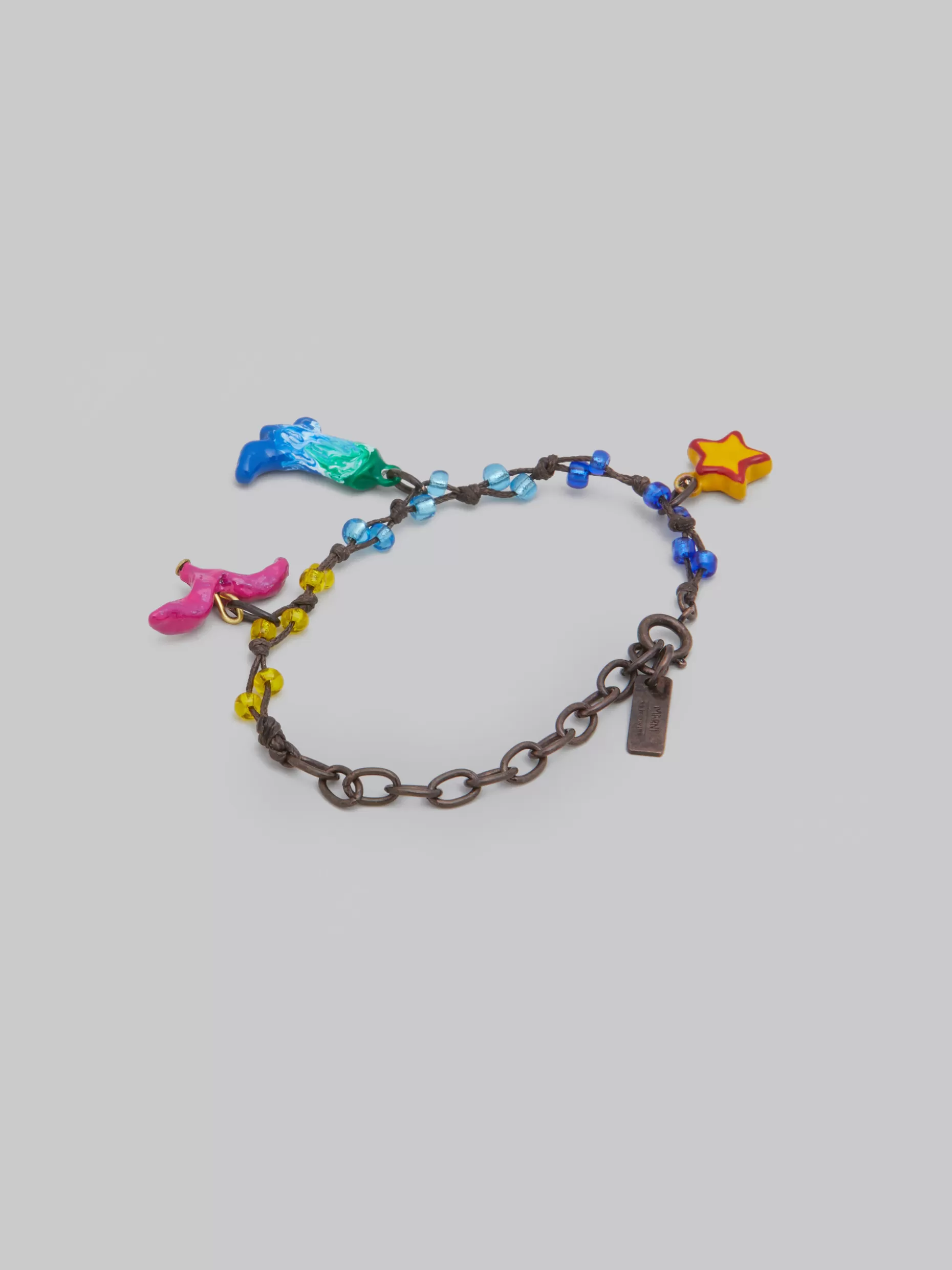 Women Marni X No Vacancy Inn - Bracelet With Red Blue And Yellow Pendants