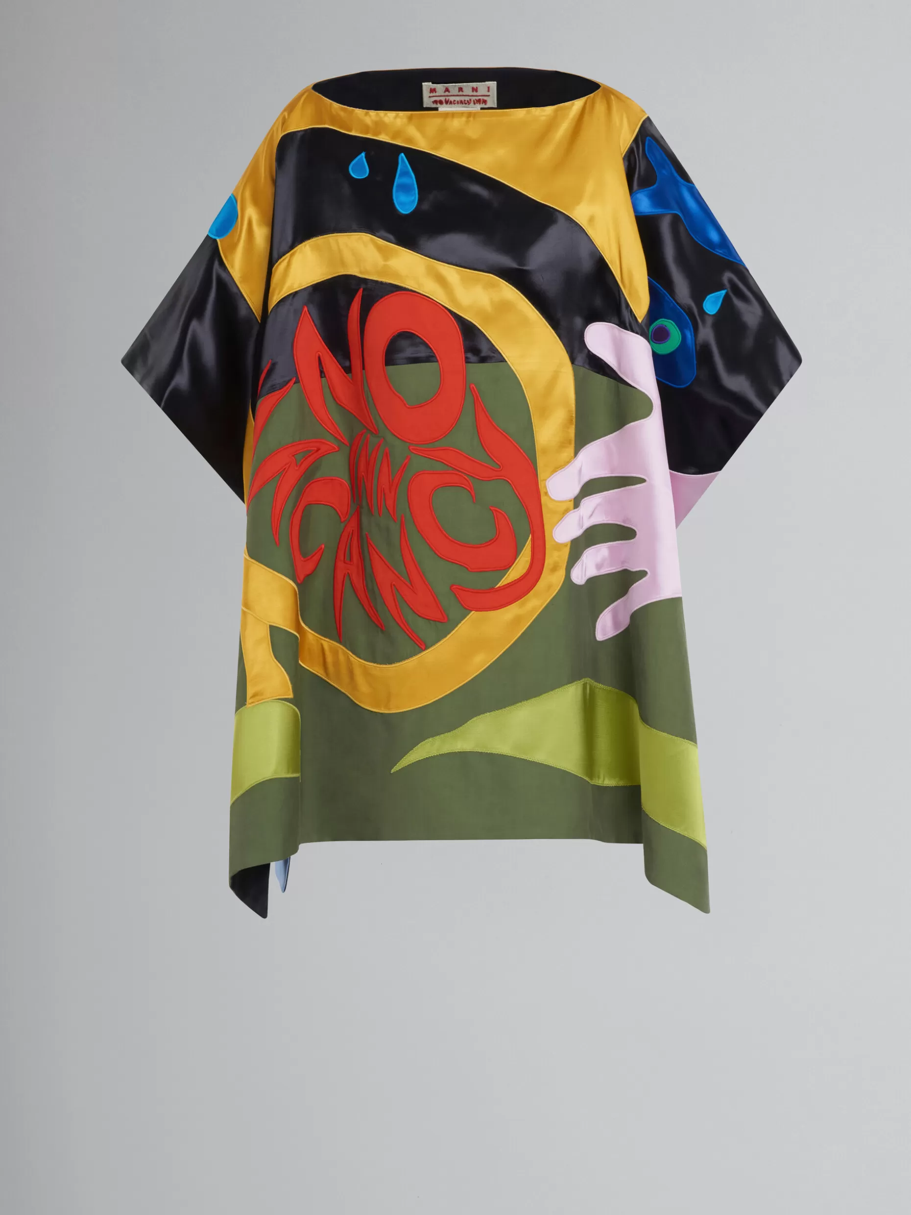 Women Marni X No Vacancy Inn - Cape Top With Multicolour Patchwork Motifs
