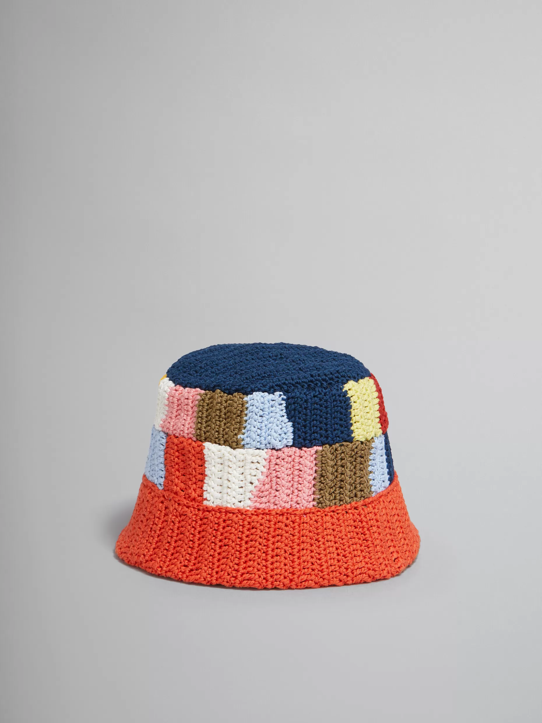 Women Marni X No Vacancy Inn - Multicolour Cotton-Knit Bucket Hat