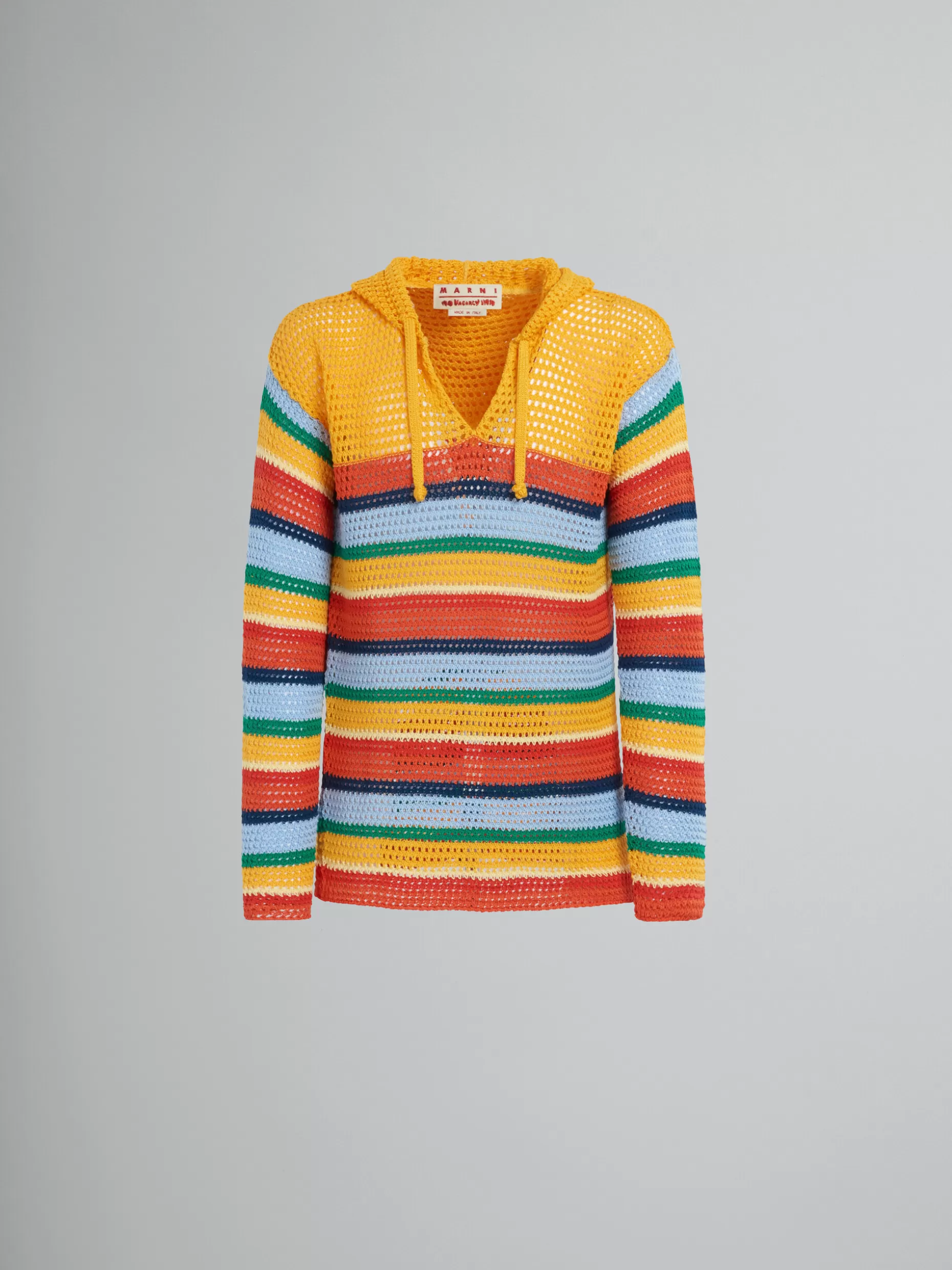 Men Marni X No Vacancy Inn - Multicolour Cotton-Knit Hoodie