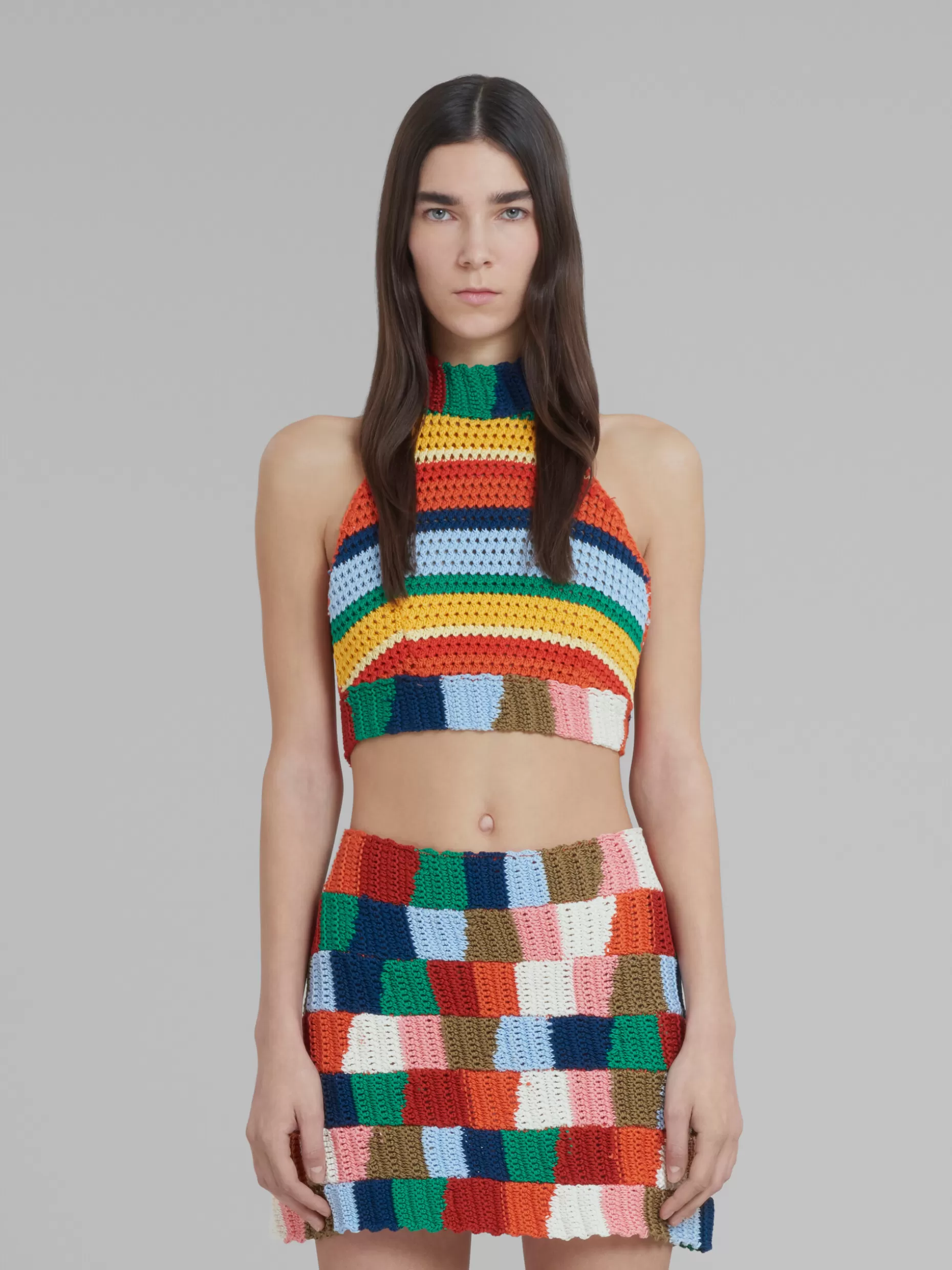 Women Marni X No Vacancy Inn - Multicolour Cotton-Knit Top