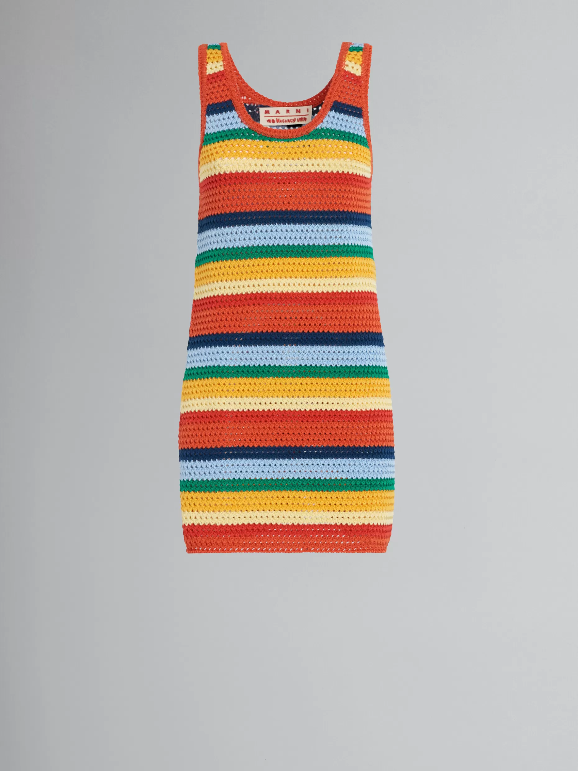 Women Marni X No Vacancy Inn - Multicolour Short Cotton-Knit Dress
