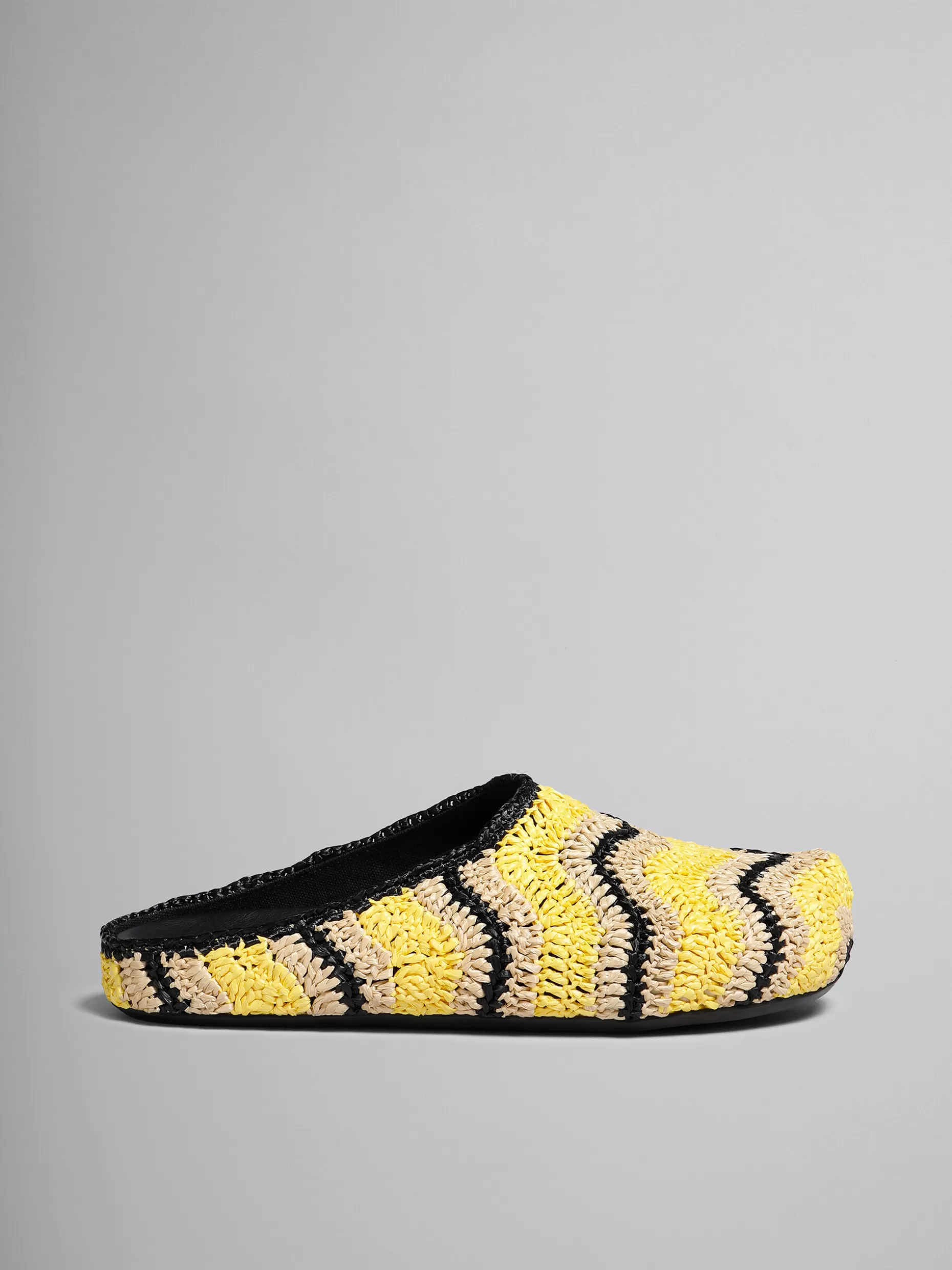 Men Marni X No Vacancy Inn - Yellow Crochet Raffia Sabot