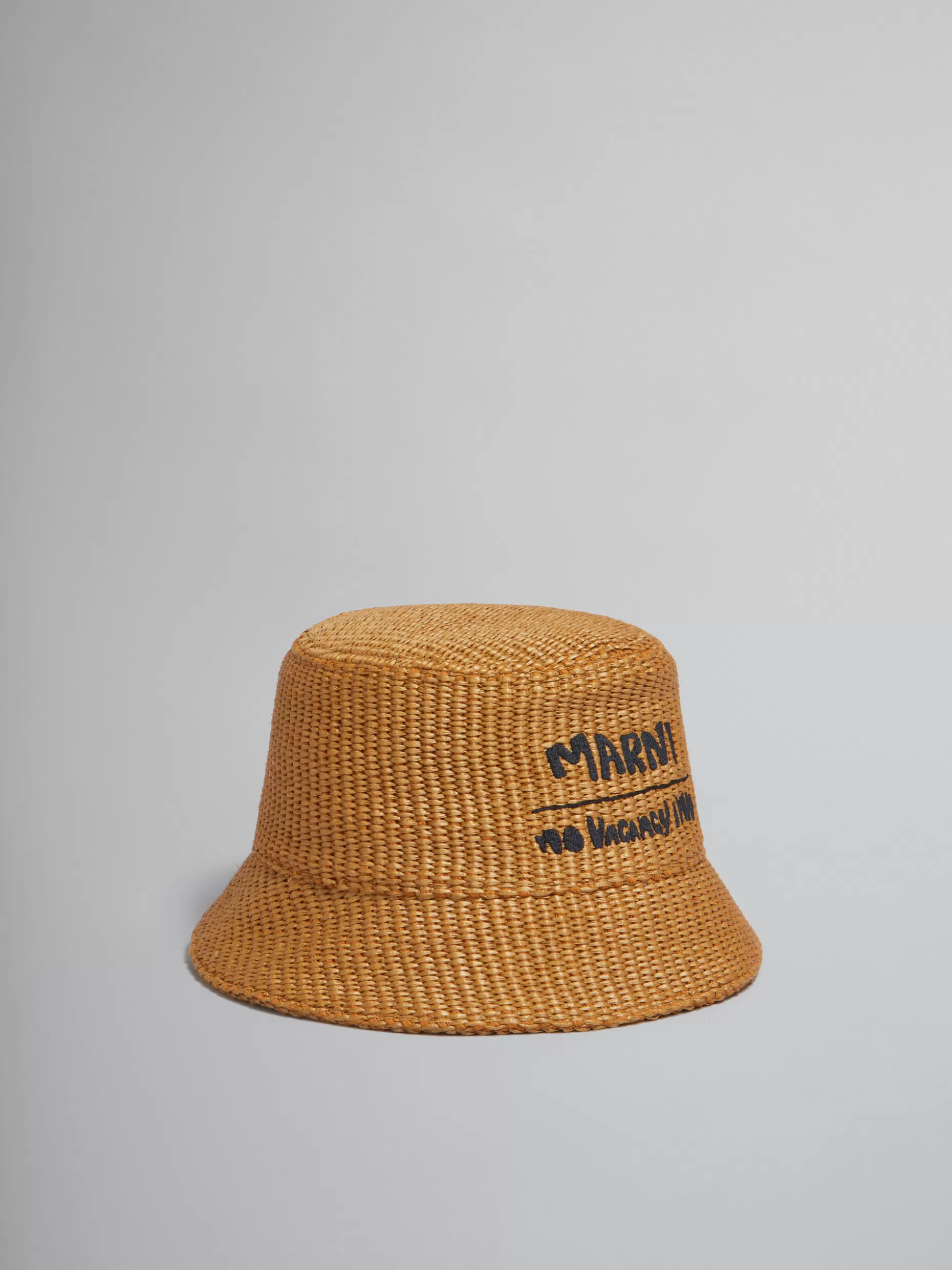 Women Marni X No Vacancy Inn -Hat In Raffia Fabric