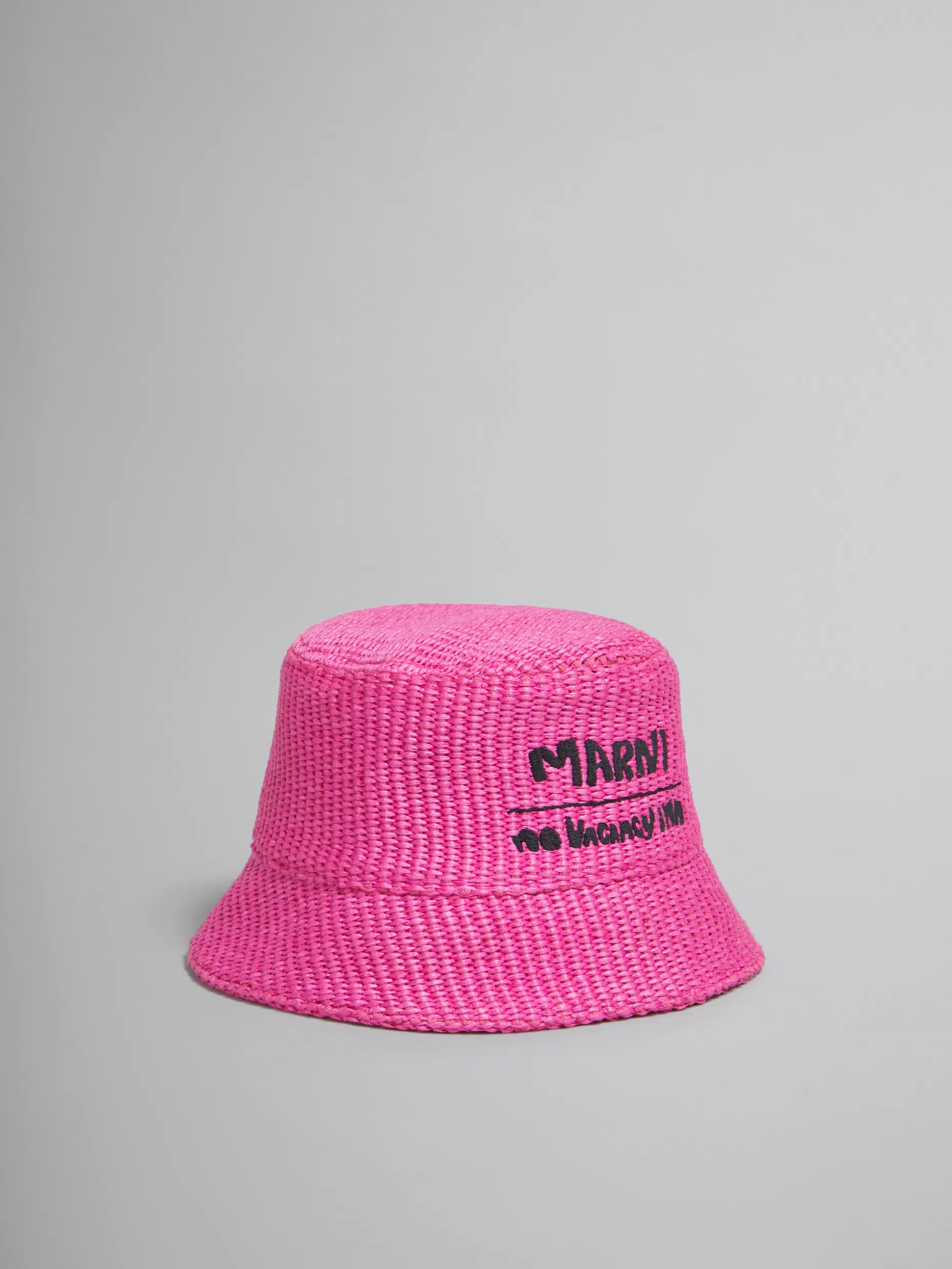 Women Marni X No Vacancy Inn -Hat In Raffia Fabric