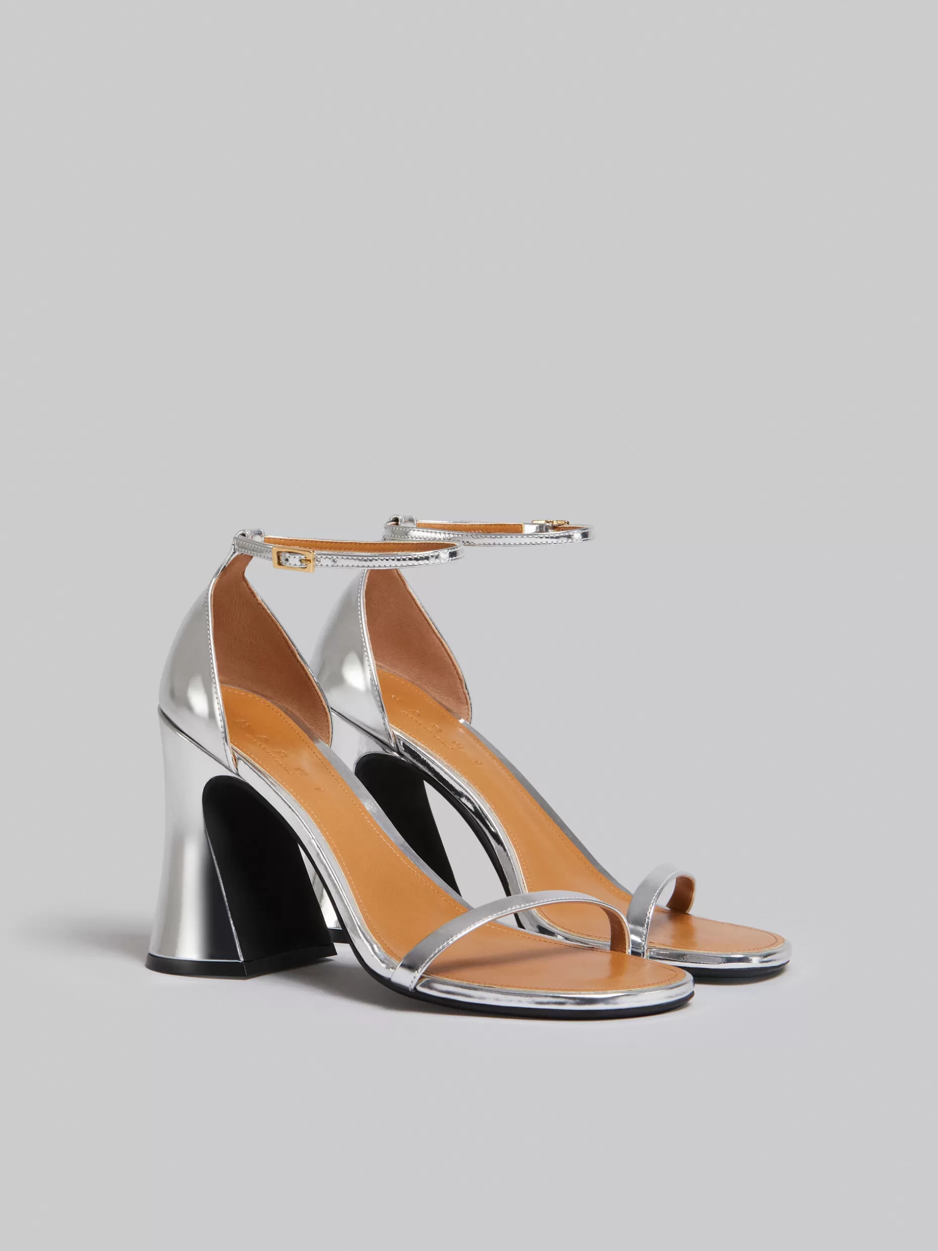 Women Marni Mirrored Leather Sandal