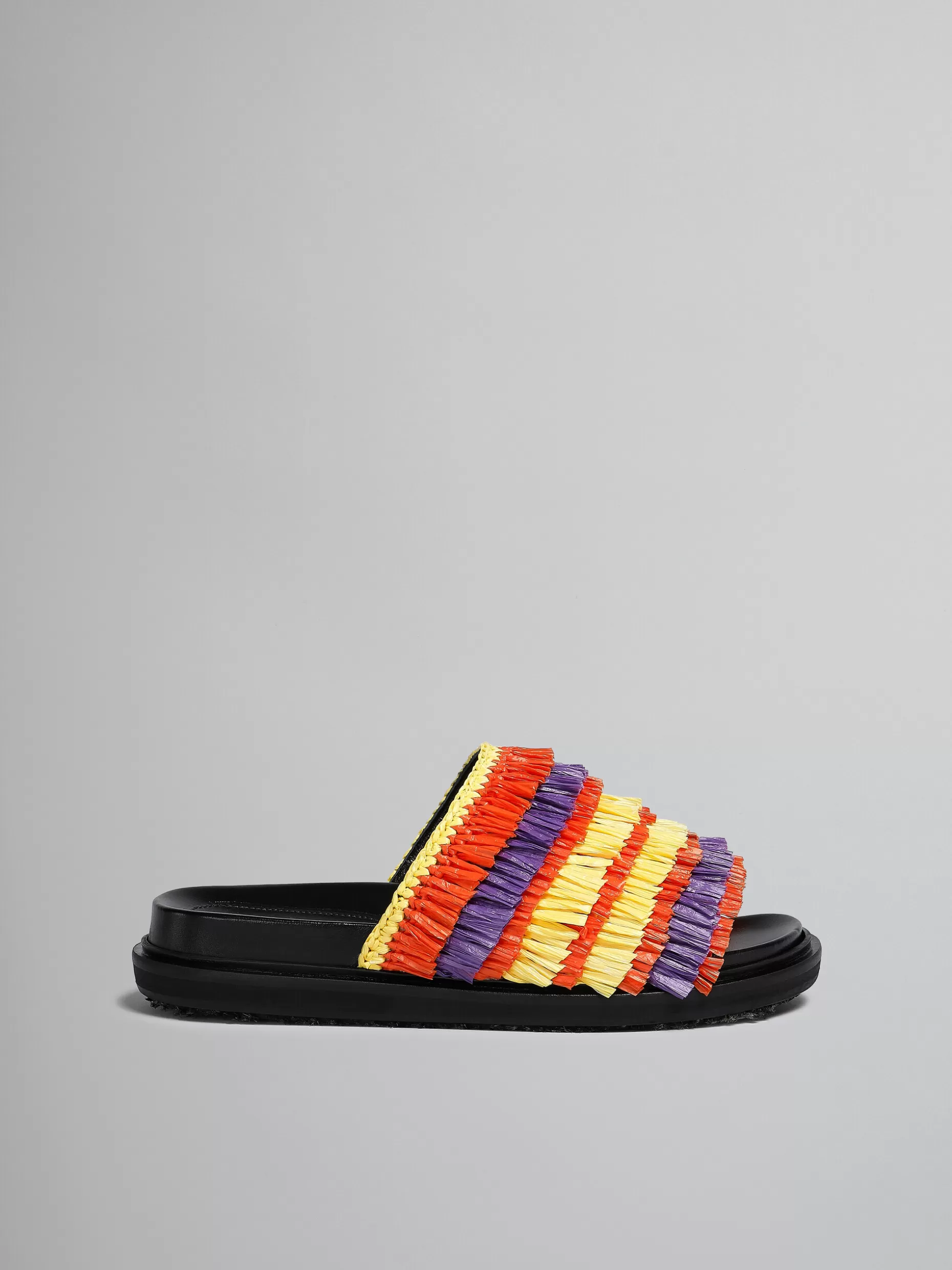 Women Marni Multicoloured Fringe Slide Sandal