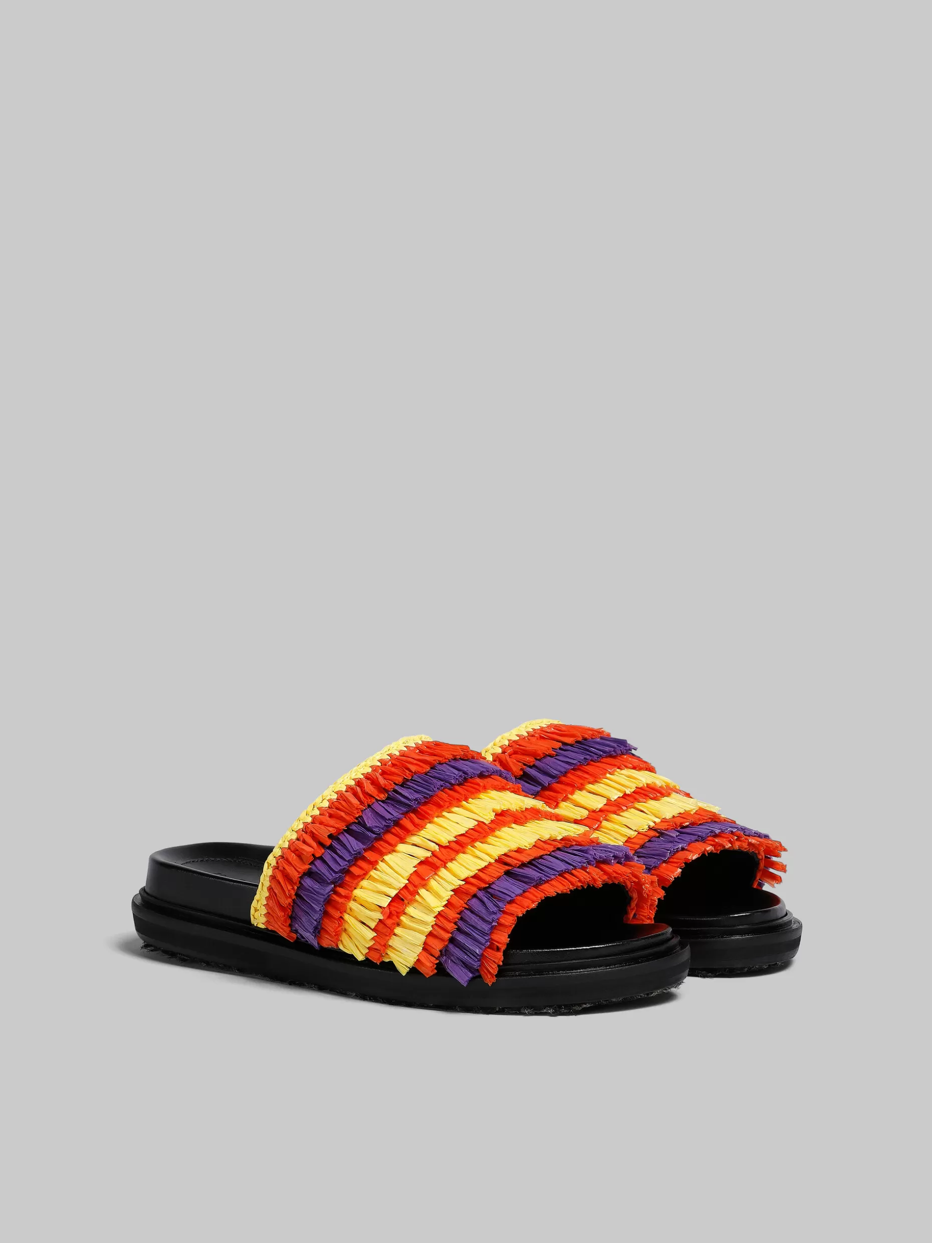 Women Marni Multicoloured Fringe Slide Sandal