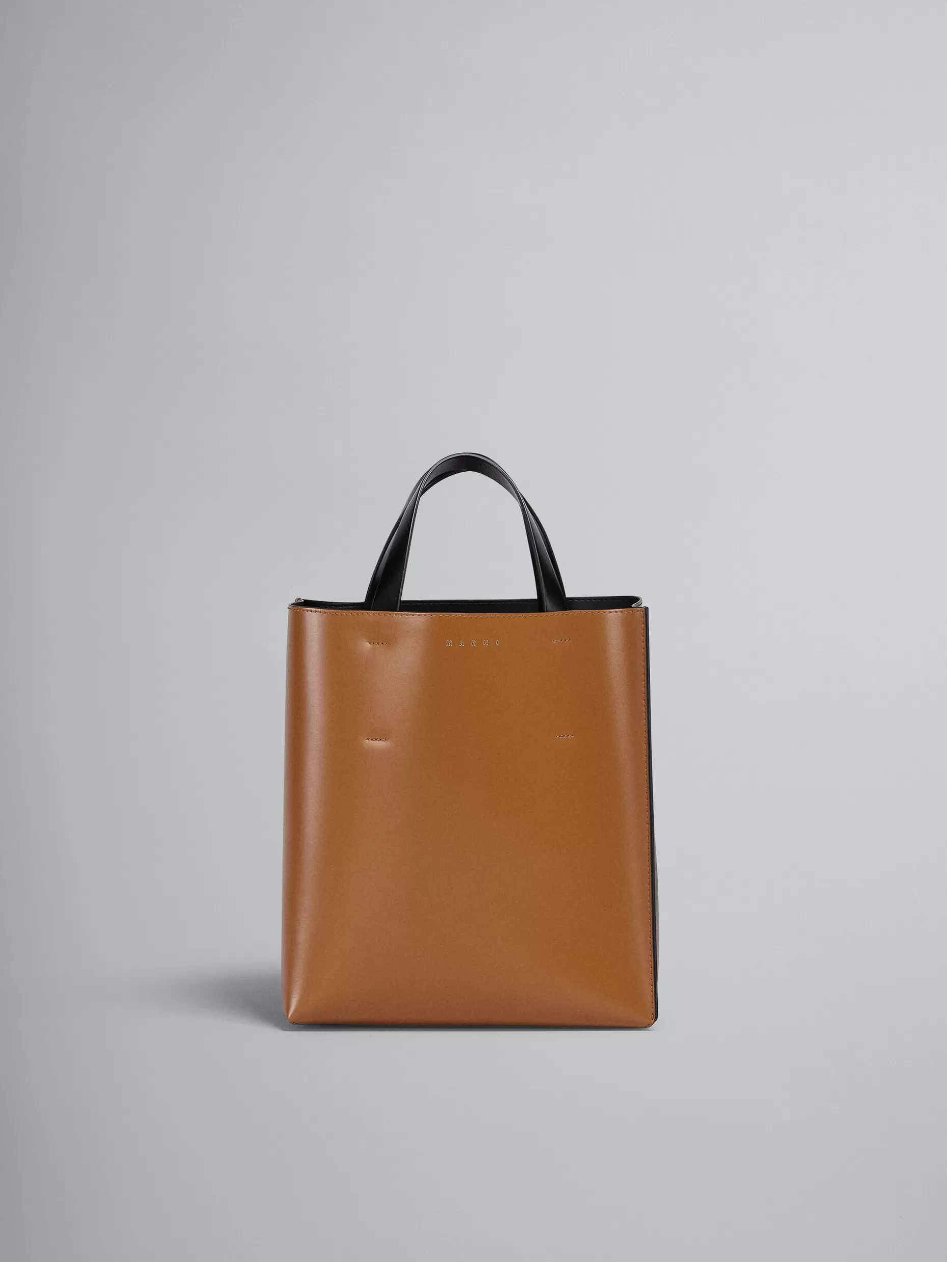 Women Marni Museo Small Bag In Brown And Black Leather