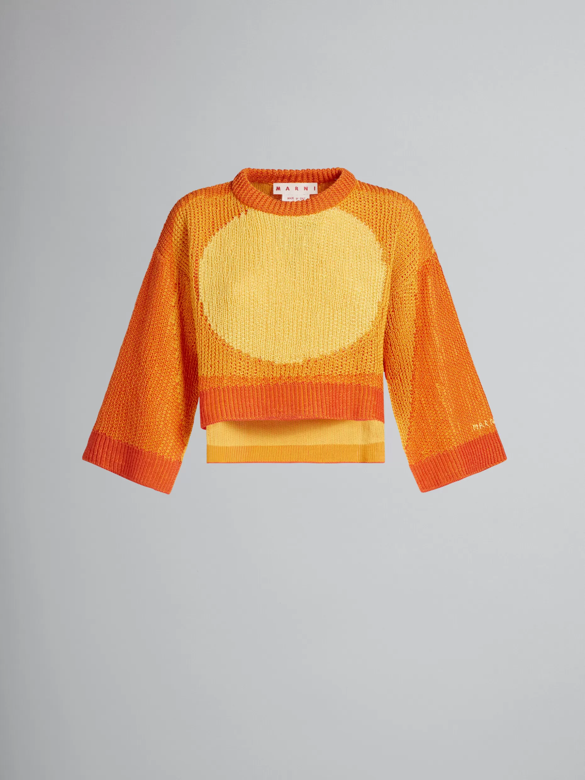 Women Marni Orange Jumper With Kimono Sleeves