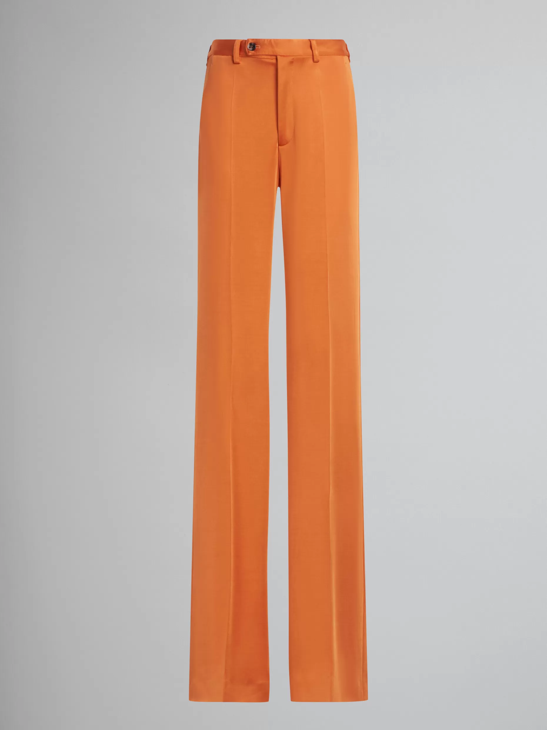 Women Marni Orange Stretch Jersey Trousers