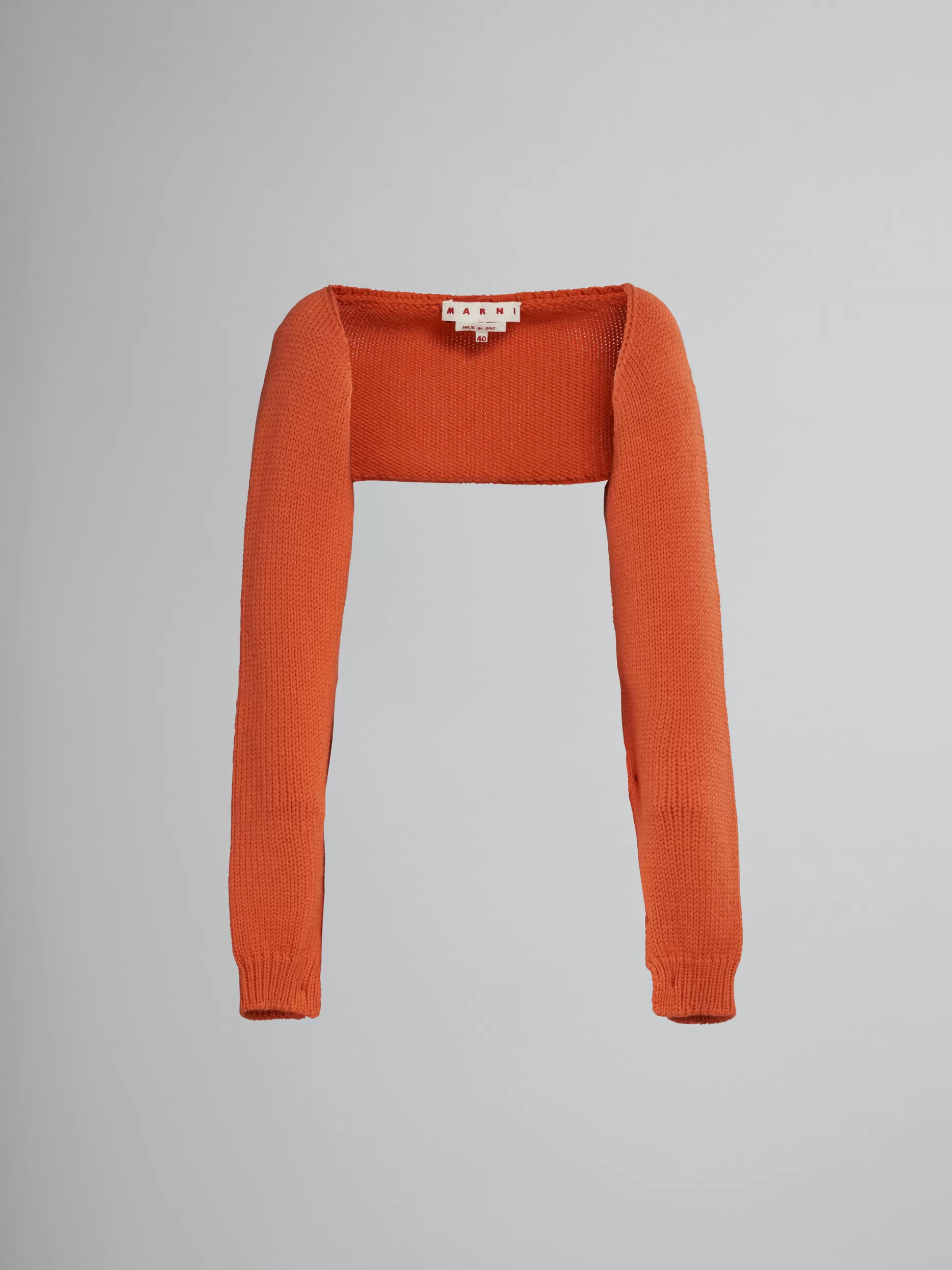 Women Marni Orange Wool Shrug