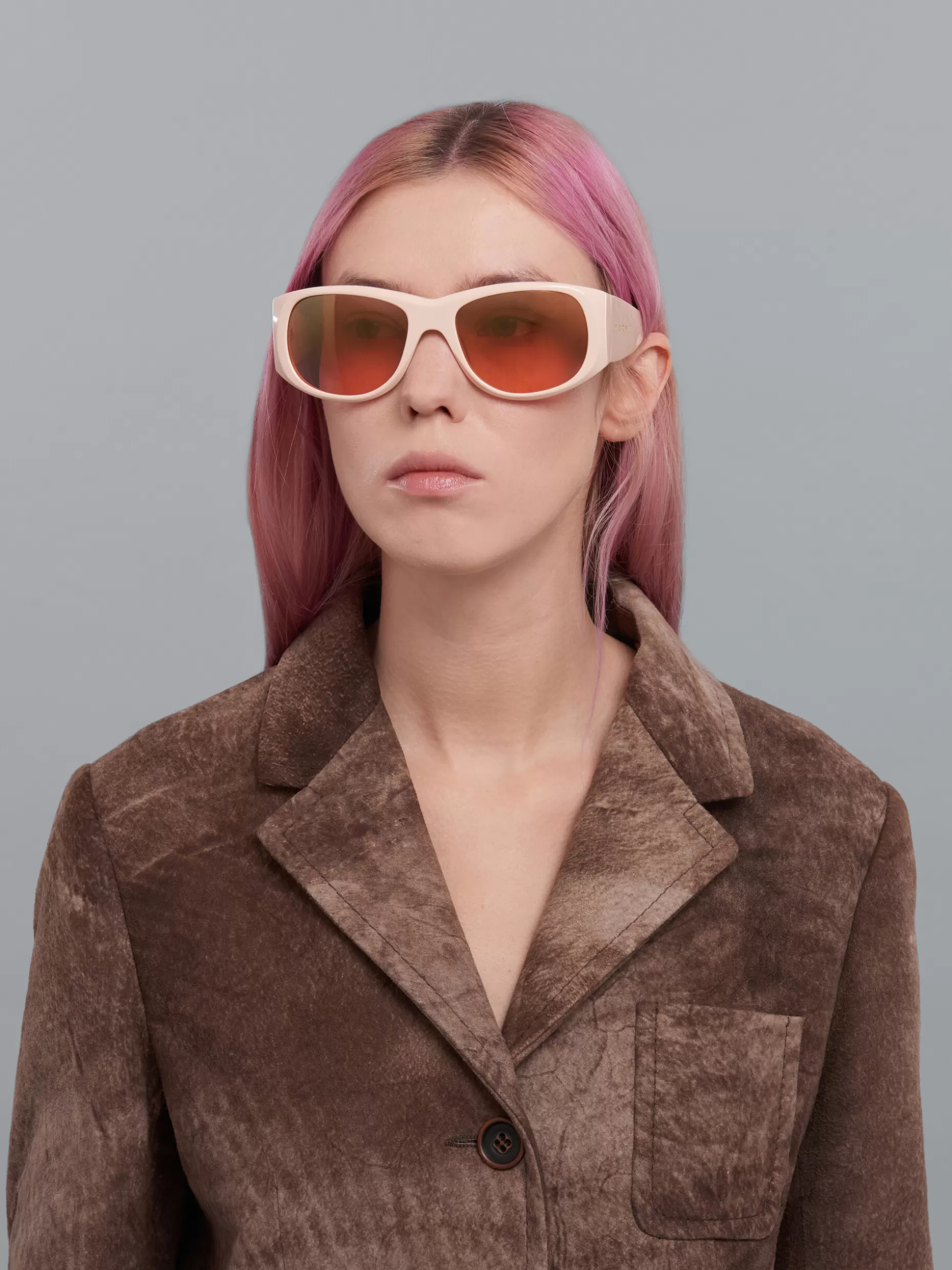 Women Marni Orinoco River Acetate Sunglasses